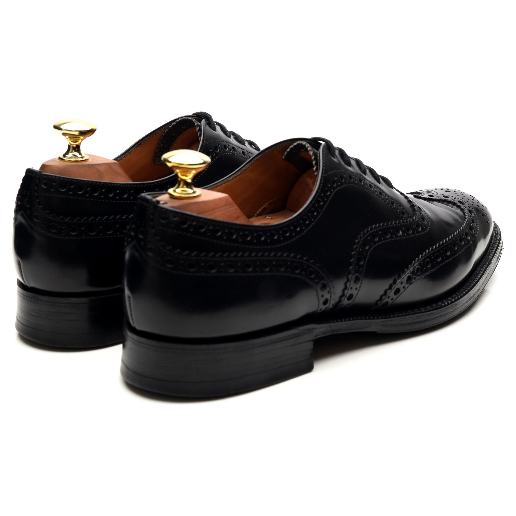 Church's Burwood brogues cuir noir poli UK 7