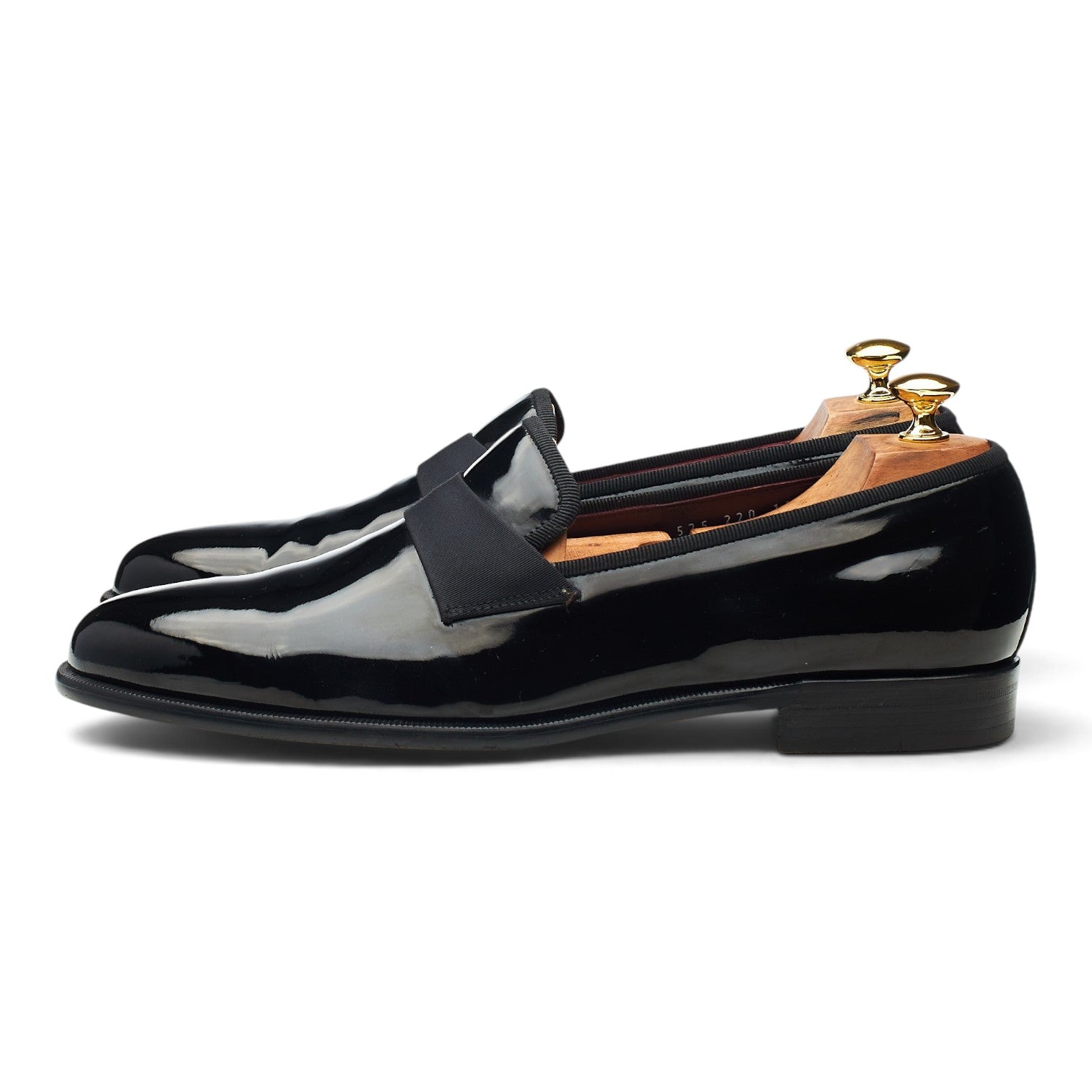 Salvatore Ferragamo mocassin cuir verni noir pointure 10,5