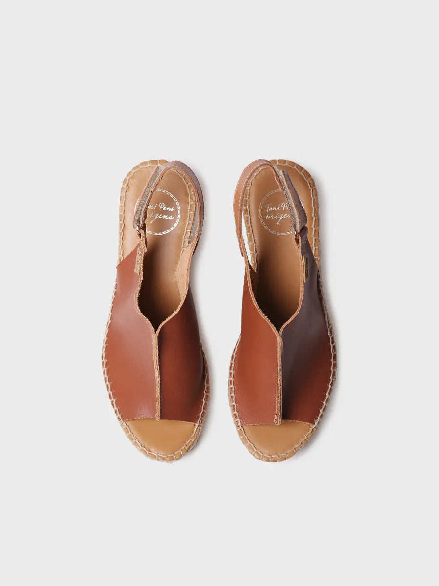 Toni Pons Lugano-P espadrilles cuir femme compensées