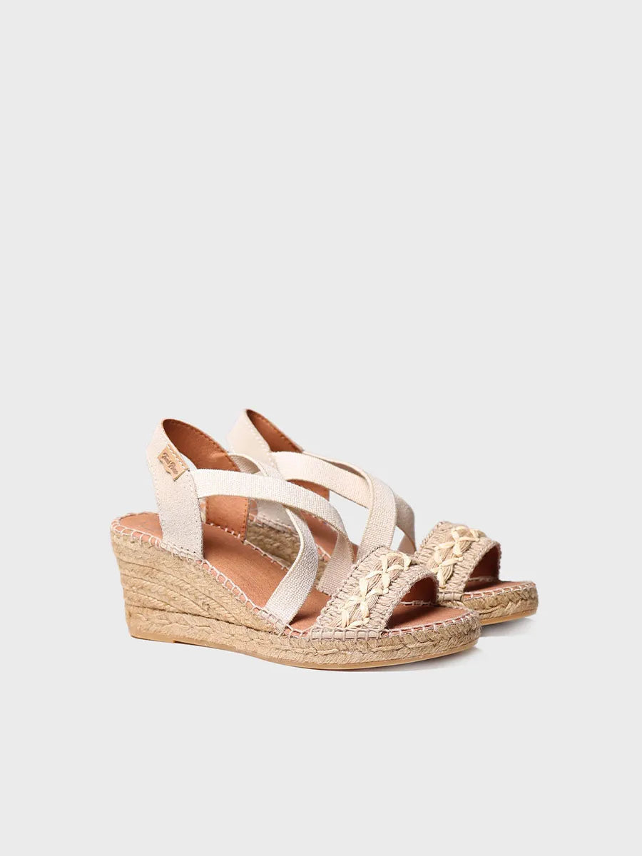 Toni Pons Susa-BN sandale compensée femme jute naturel