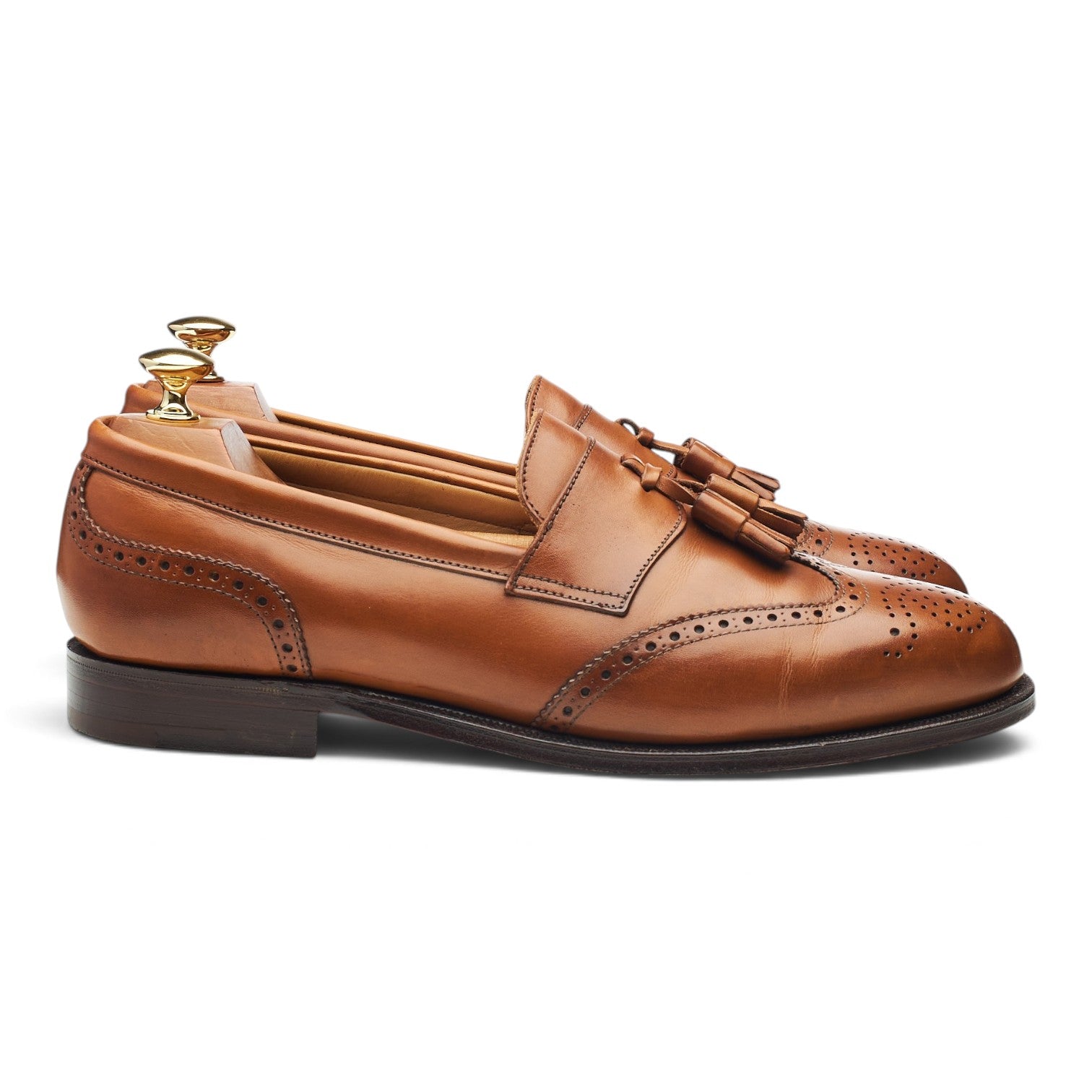 Alfred Sargent Sandringham mocassins pompons marron 9 UK