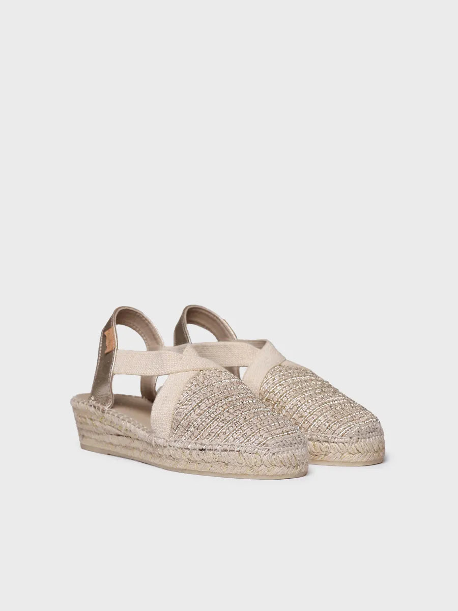 Toni Pons Vera-RL espadrilles plates coton métallisé
