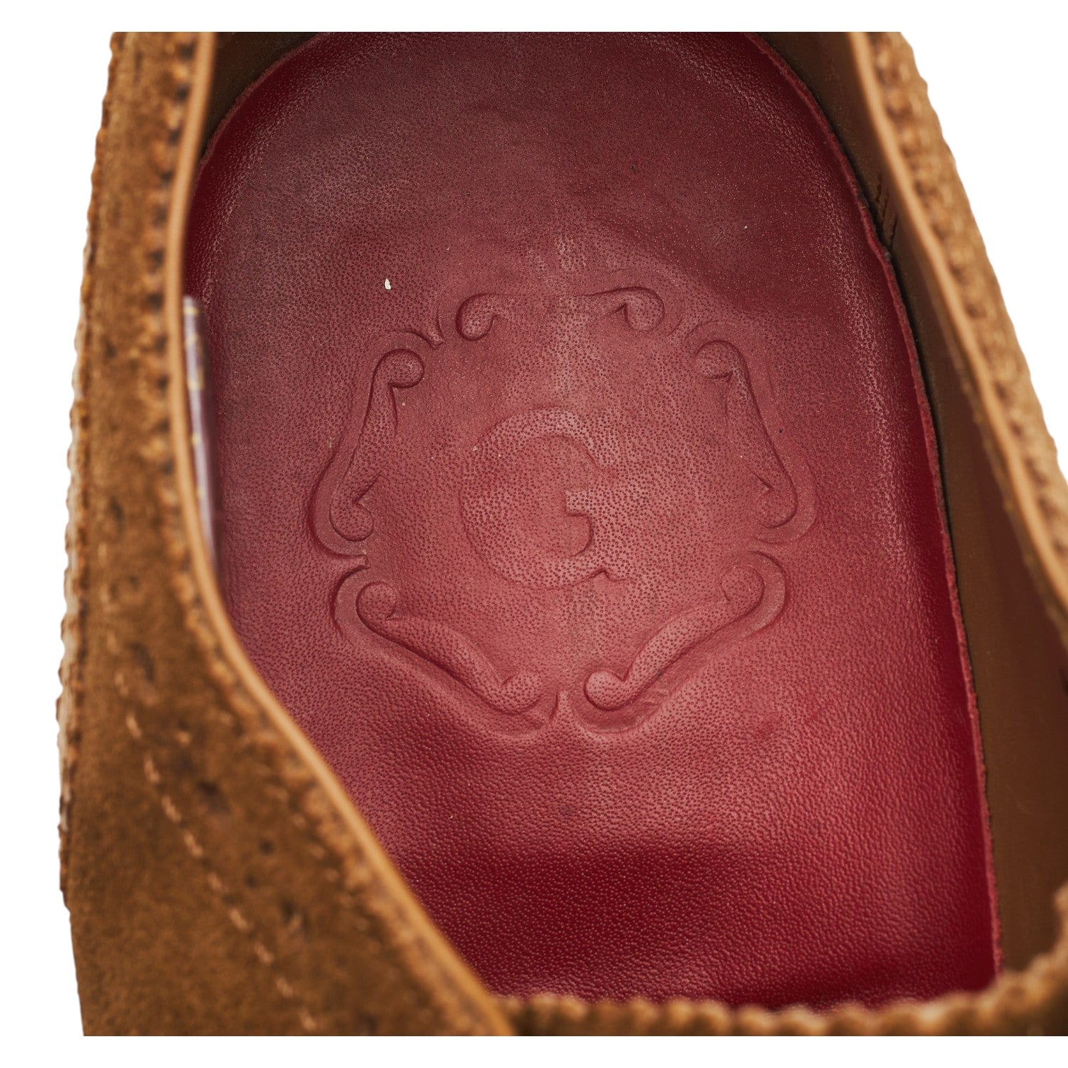 Grenson Stanley richelieu brogue daim marron 9 UK