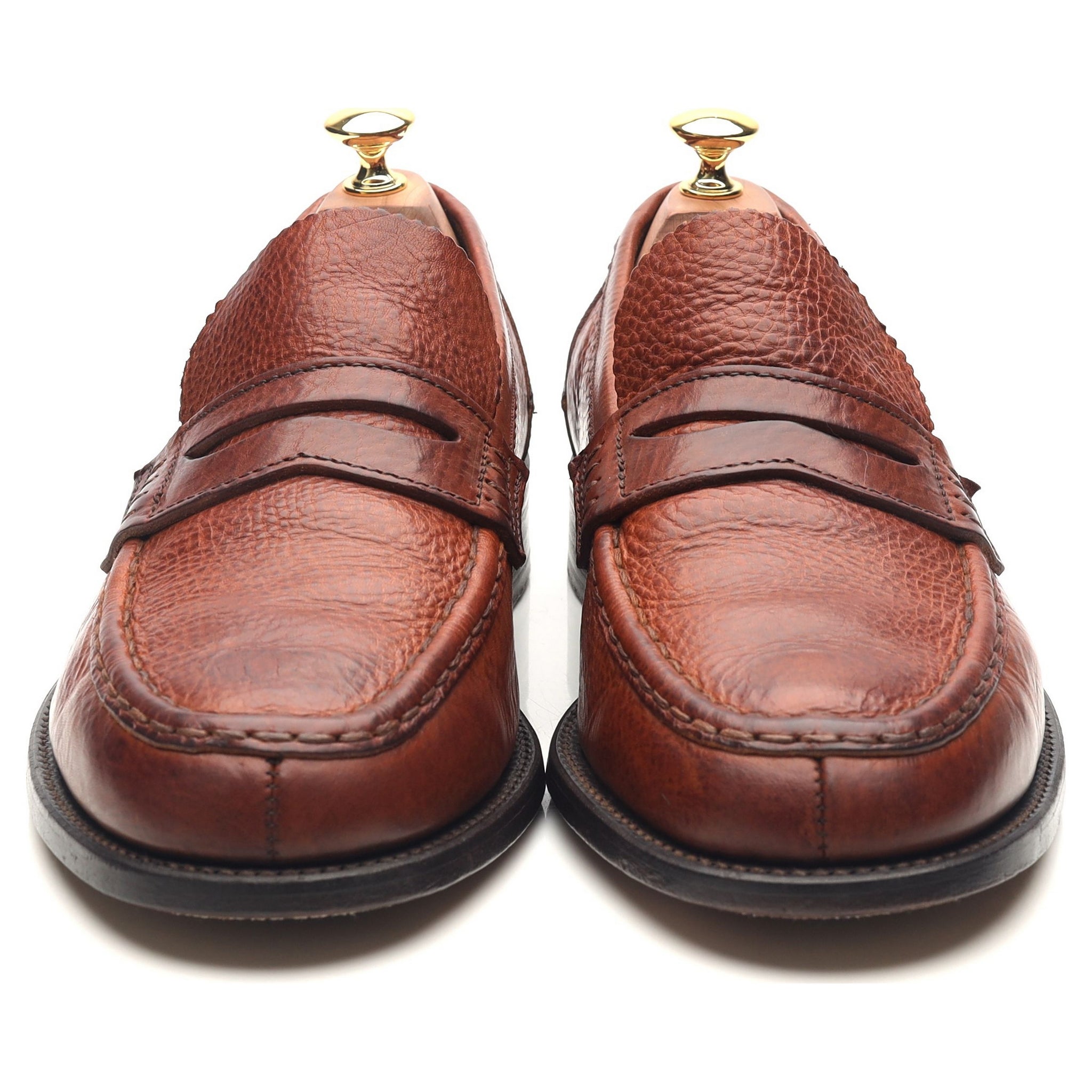 Barker penny mocassin cuir grainé marron UK 9,5 confort