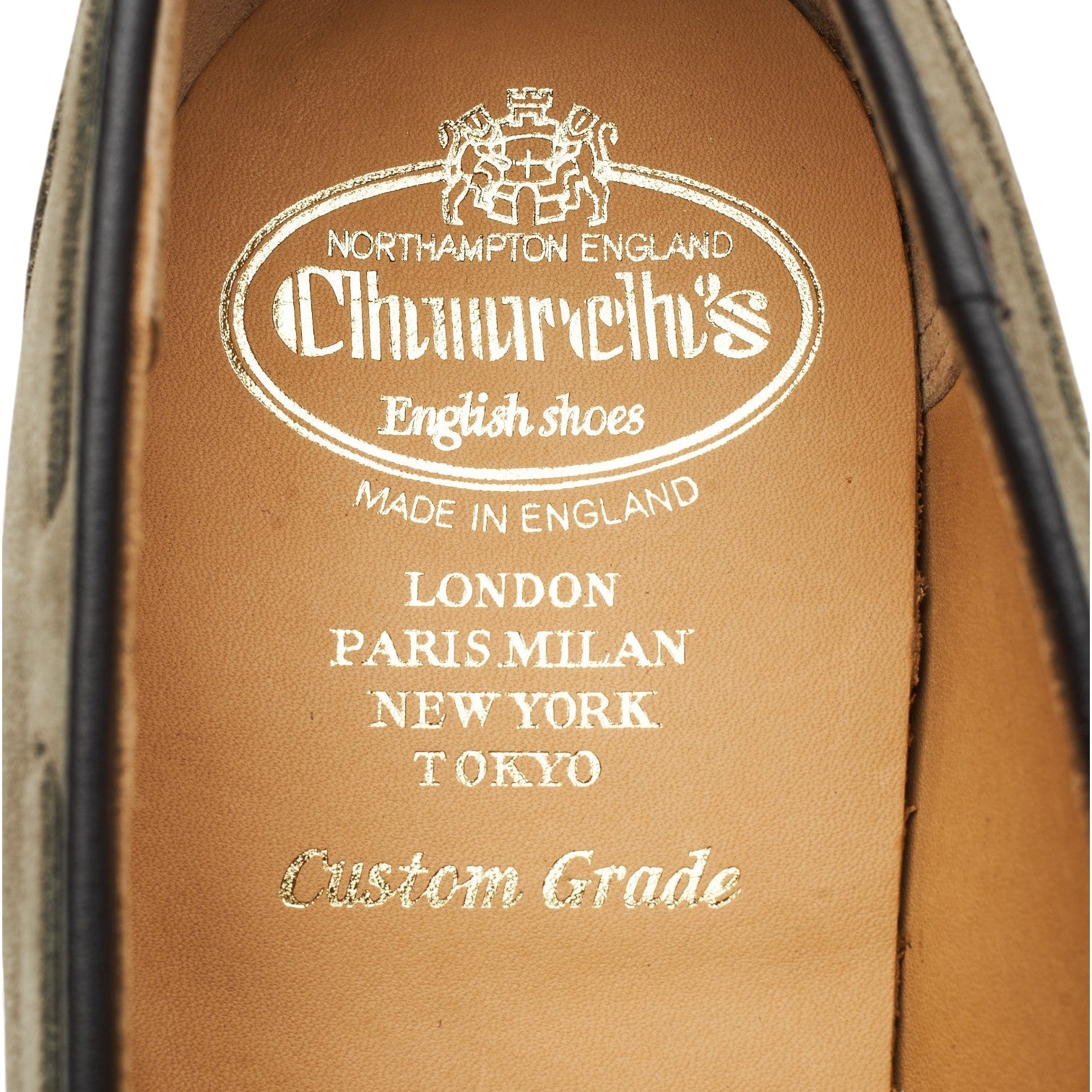 Church's Widnes mocassins daim pierre UK 6.5 large