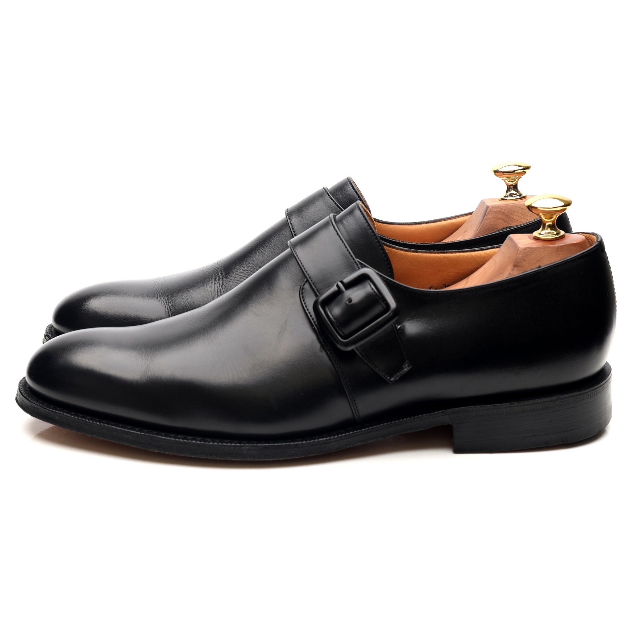 Church's Abington chaussures monk cuir noir UK 9