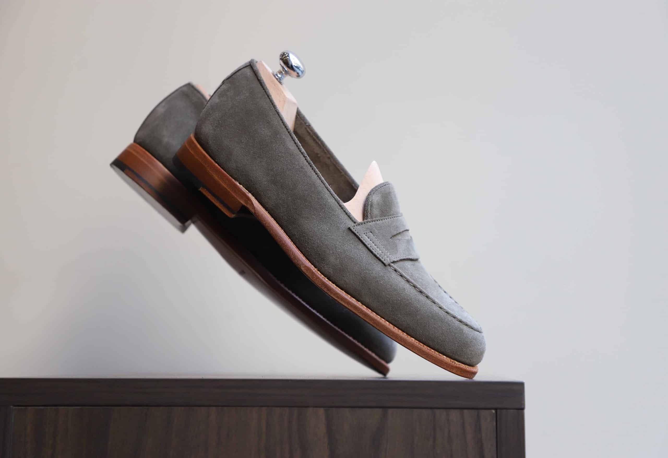 Malfroid Newport mocassin penny suède non doublé