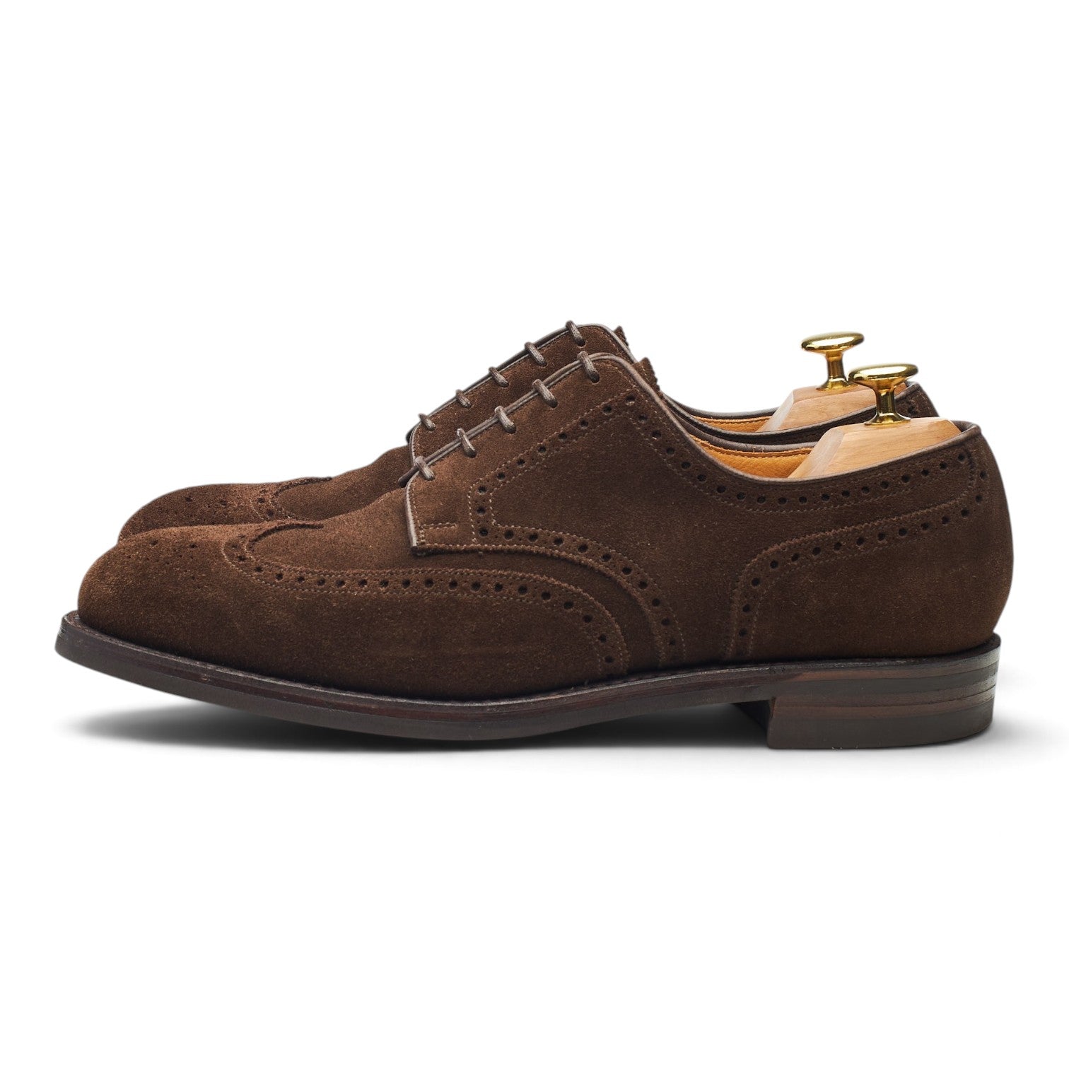 Crockett & Jones Cardiff derby suède marron 8.5 UK