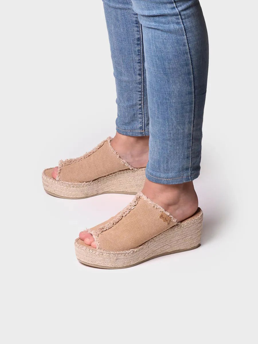 Toni Pons Itaca espadrilles coton talon 4 cm