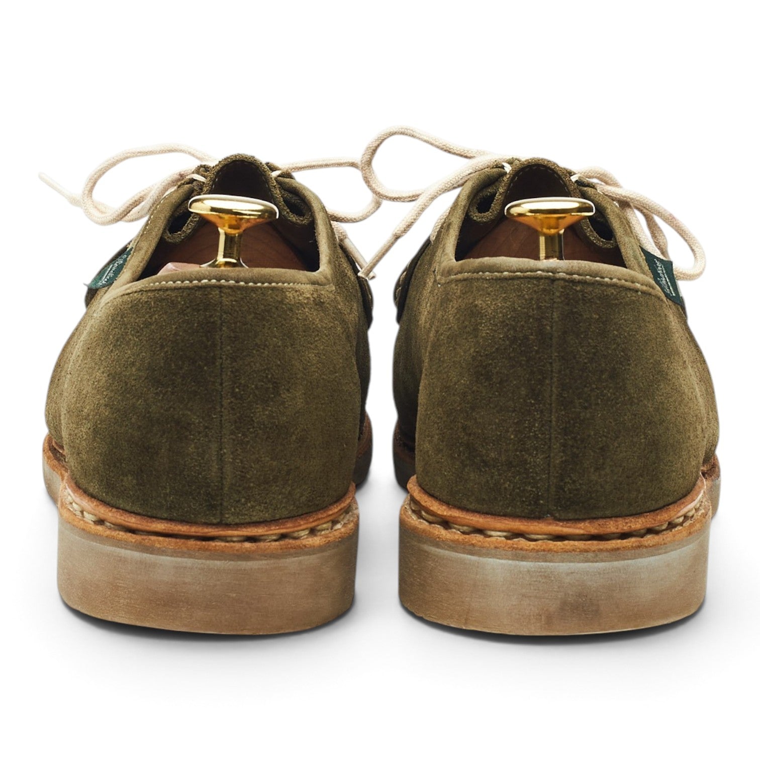 Paraboot Michael derby suède vert UK 9