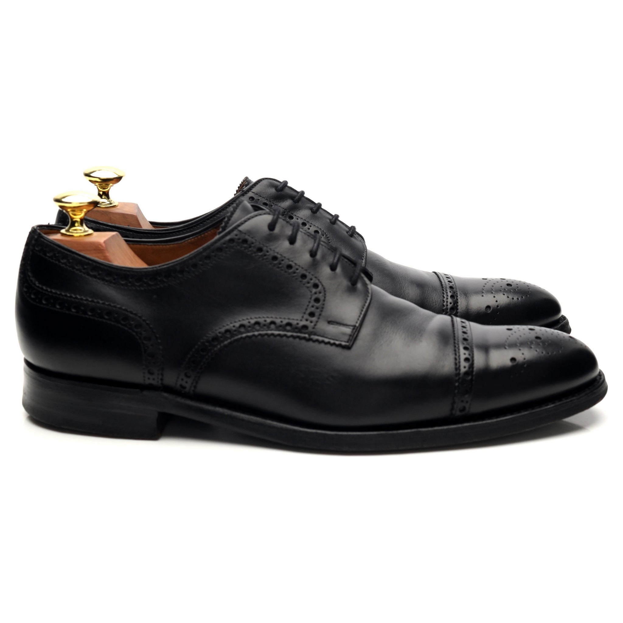 Gieves & Hawkes derby cuir noir 7 UK