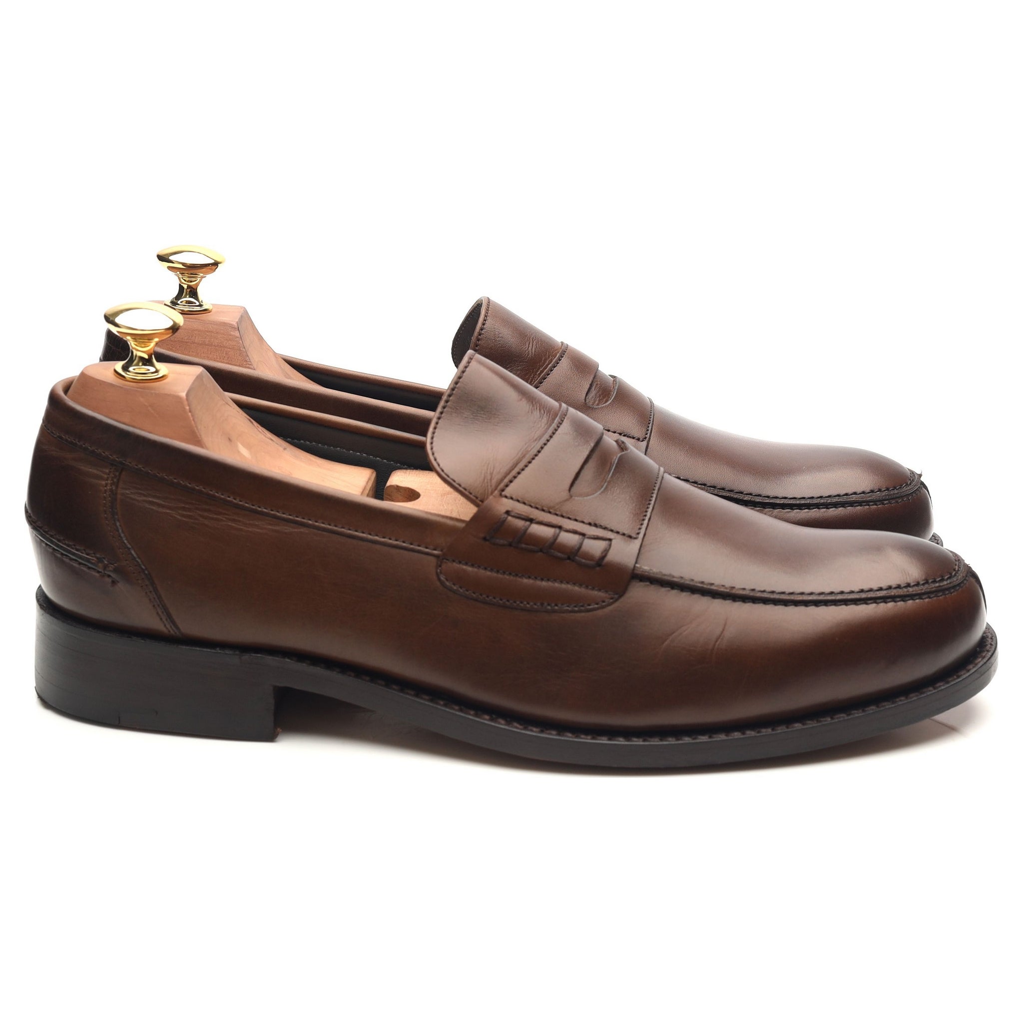 Barker mocassins cuir marron foncé pointure 9