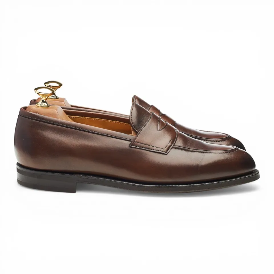 Edward Green Piccadilly mocassins cuir marron 6.5 UK