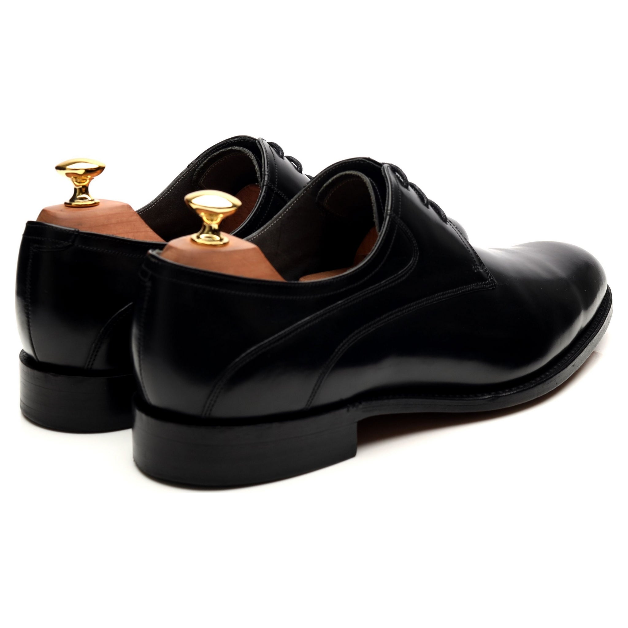 Barker Wickham derbies cuir noir brillant UK 9 G