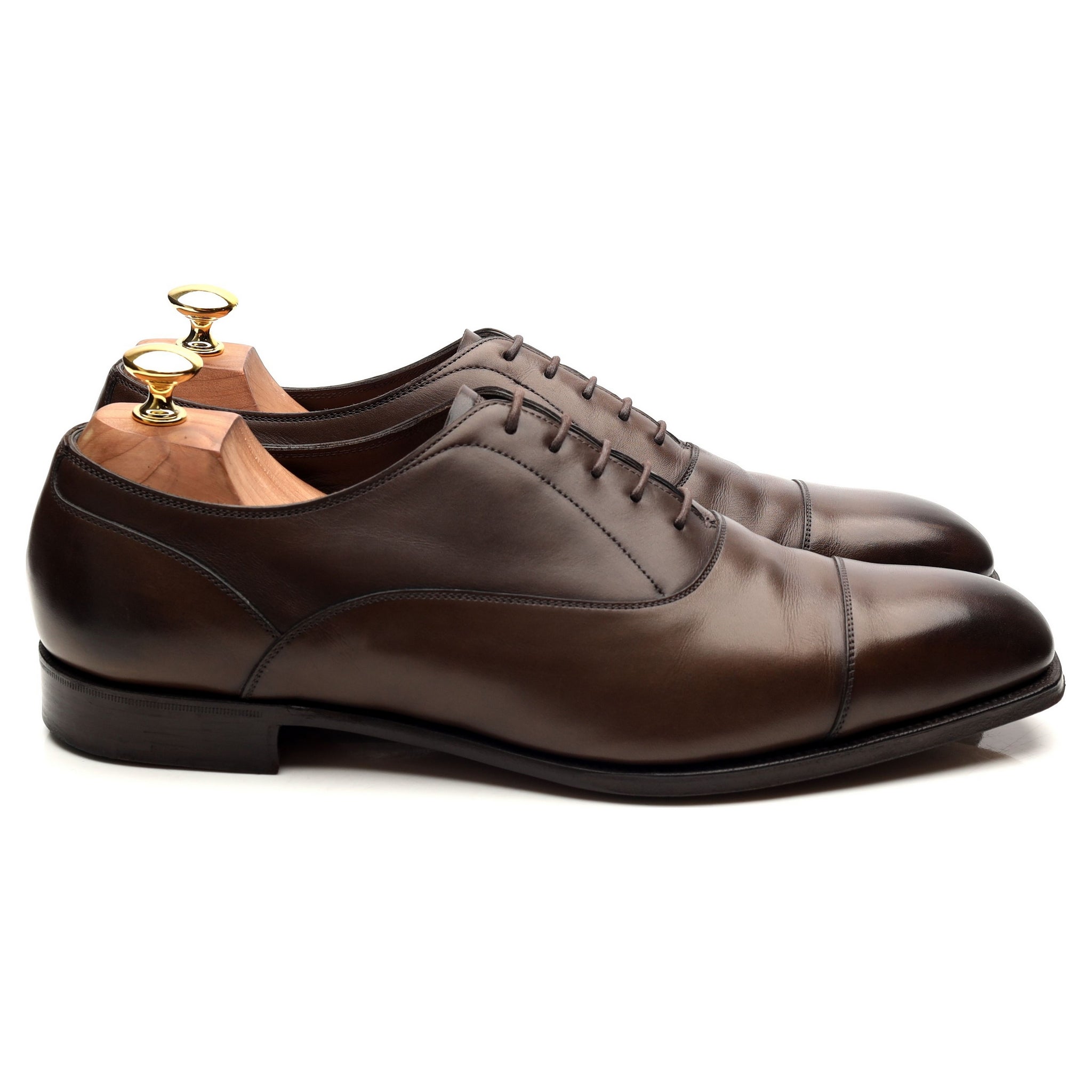 Edward Green oxford cuir marron 10 bout droit