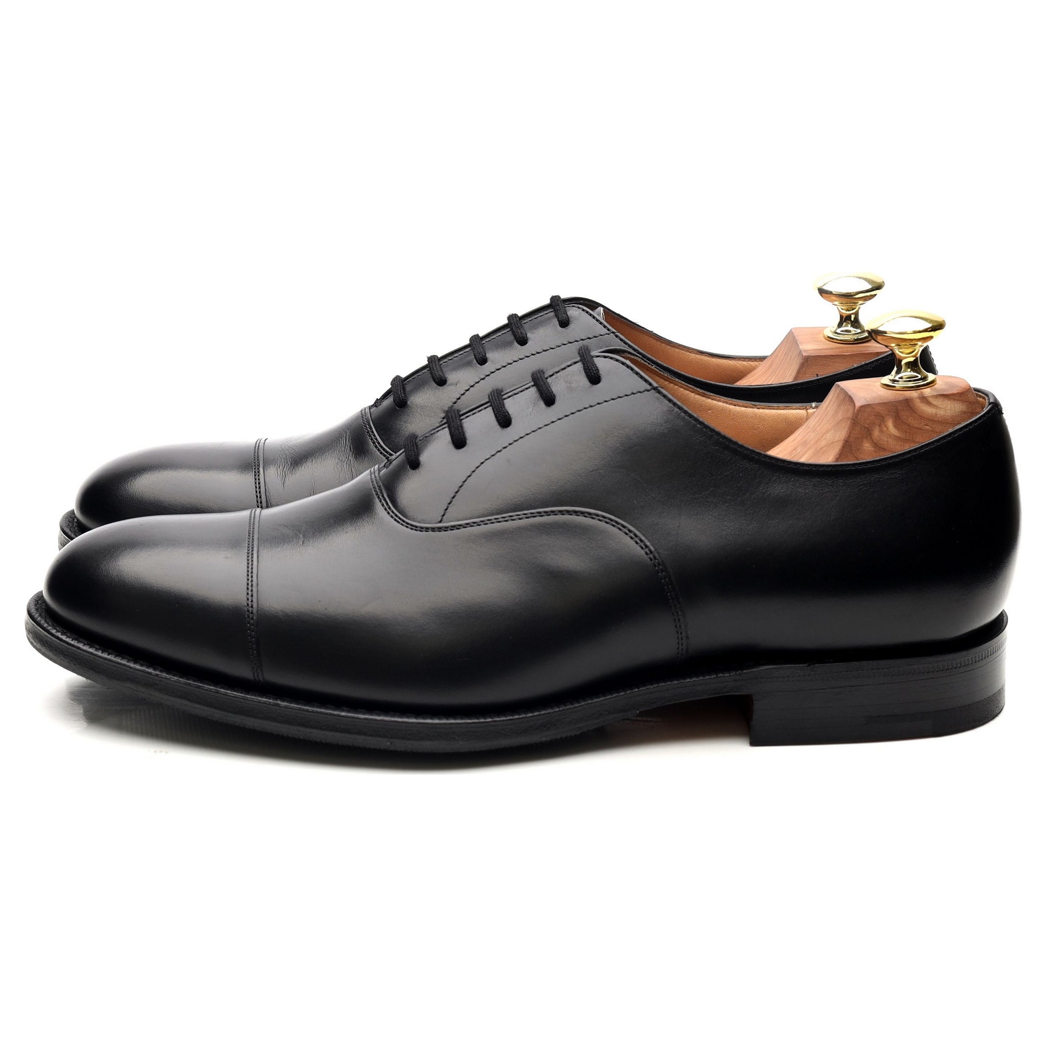 Church's Balmoral oxford cuir noir UK 7.5 bout droit