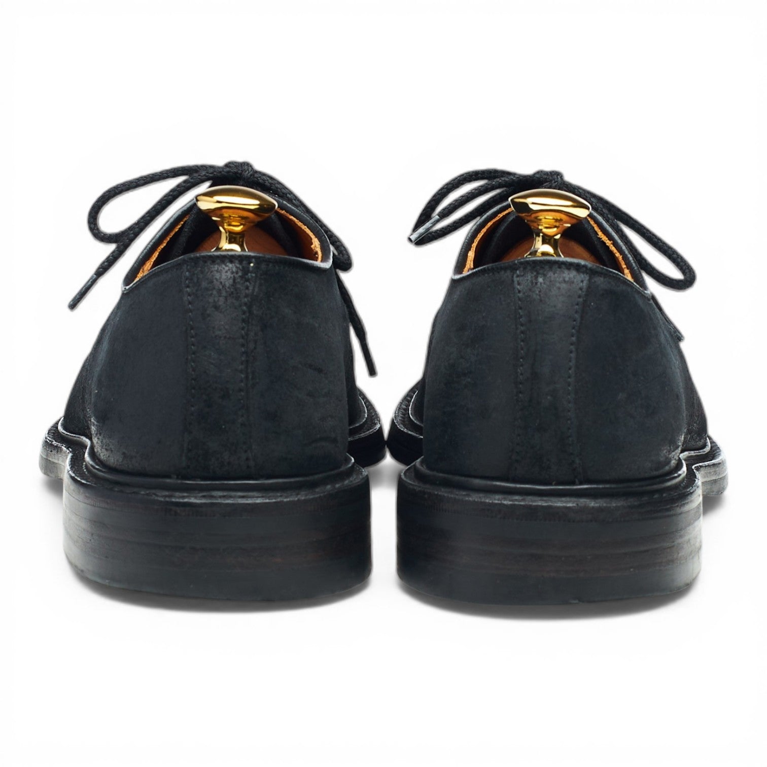 Tricker's J5798 derbys suède ciré noir 6,5 UK