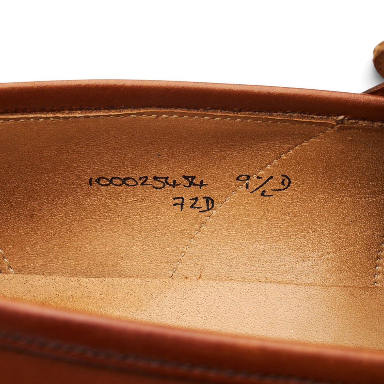 Peal & Co. mocassins cuir marron clair UK 8.5