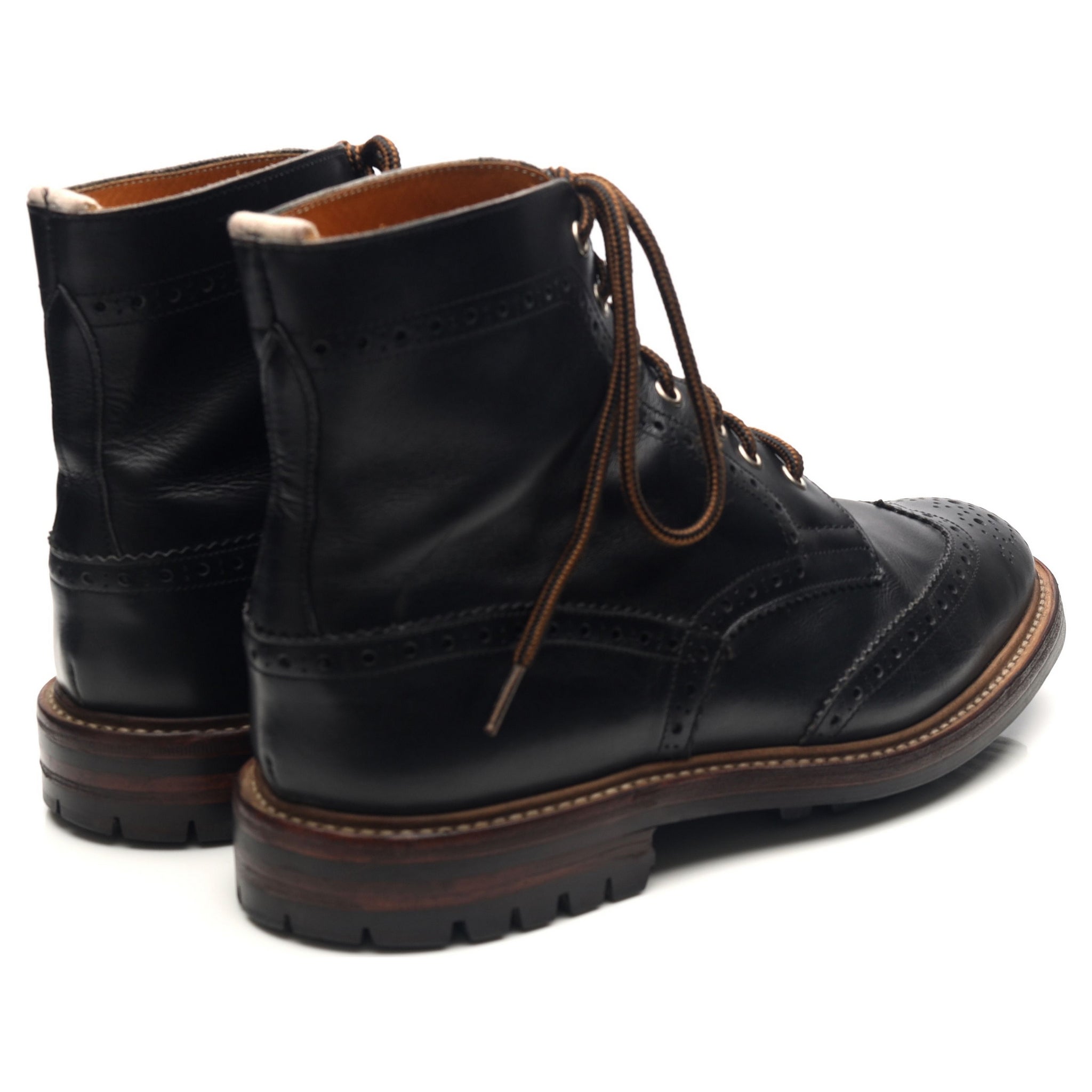 Tricker's Stow boots brogue cuir noir pointure 10 UK