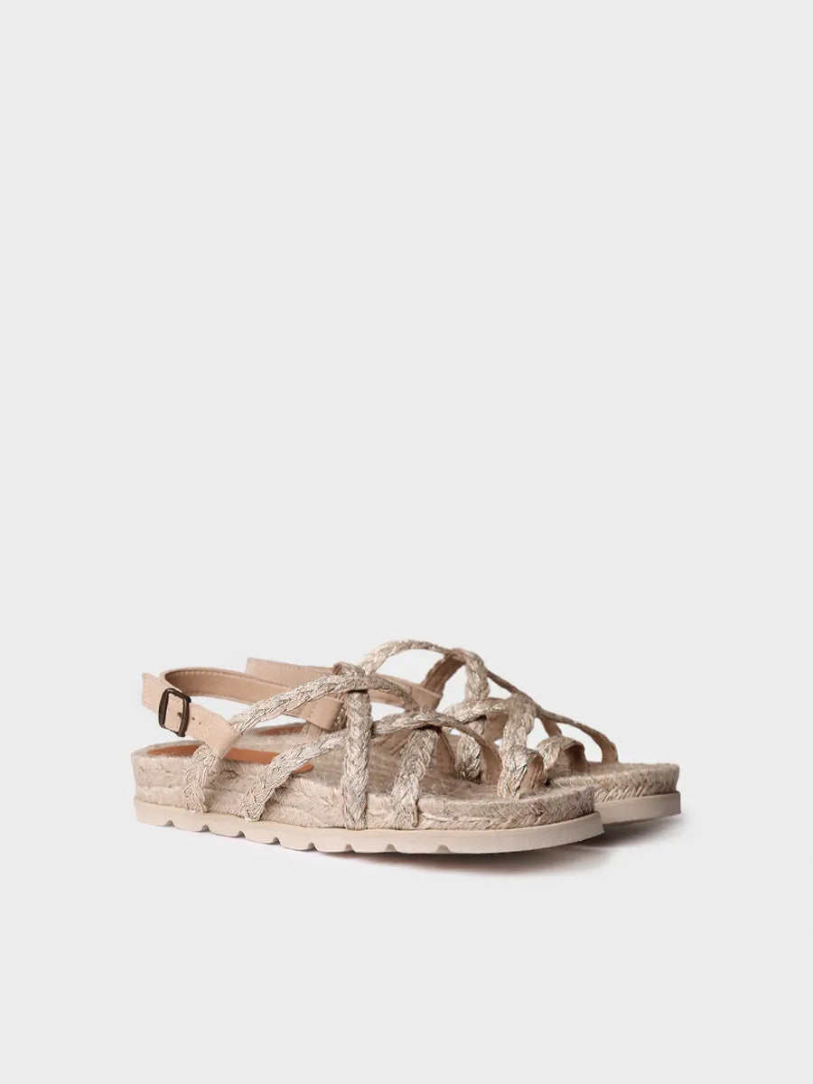 Toni Pons Daisy-PH sandale plate jute naturel