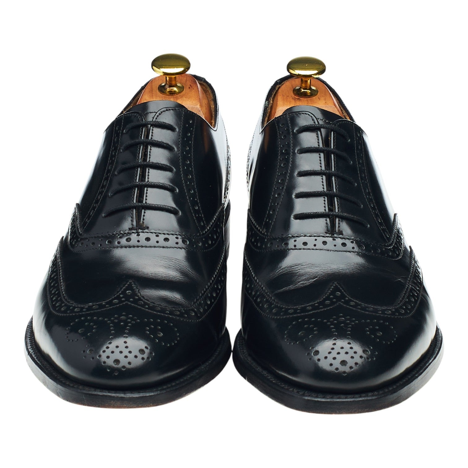 Barker Albert oxford cuir noir UK 8 semelle cuir