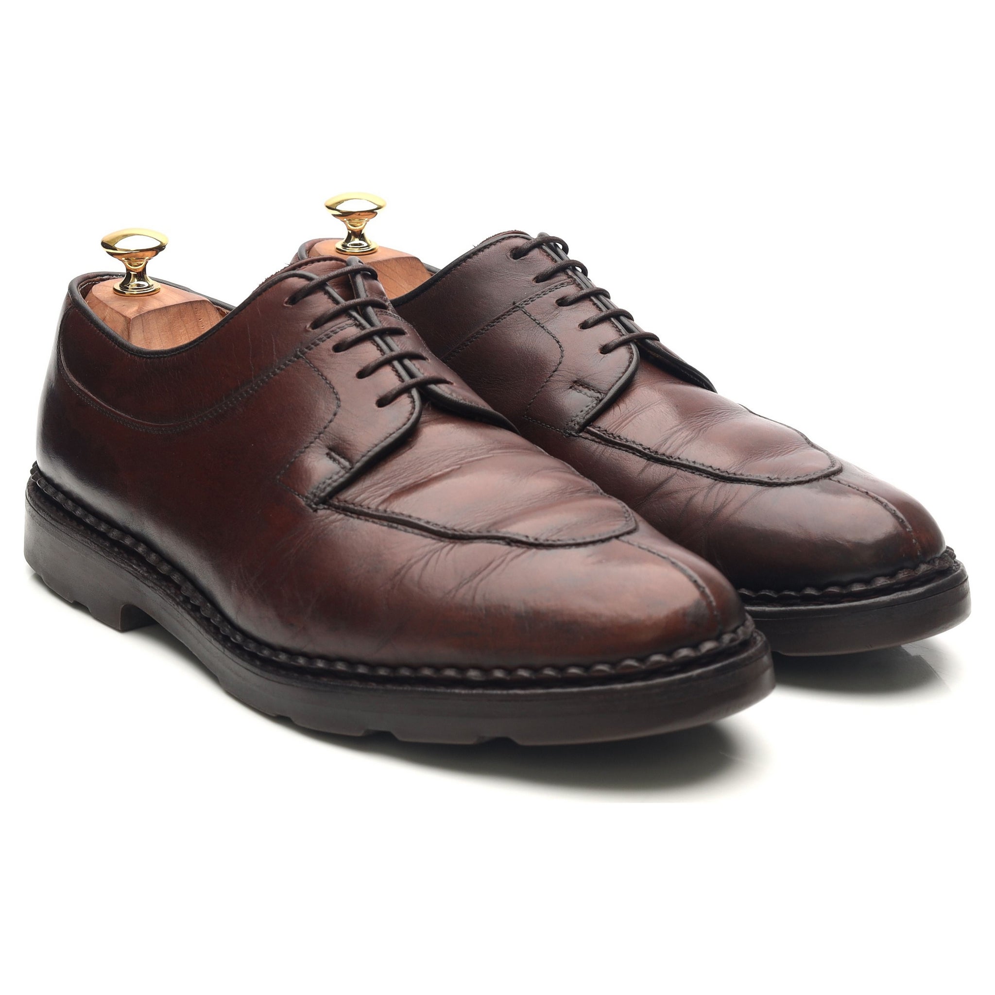 Bowen derby cuir marron foncé UK 10.5