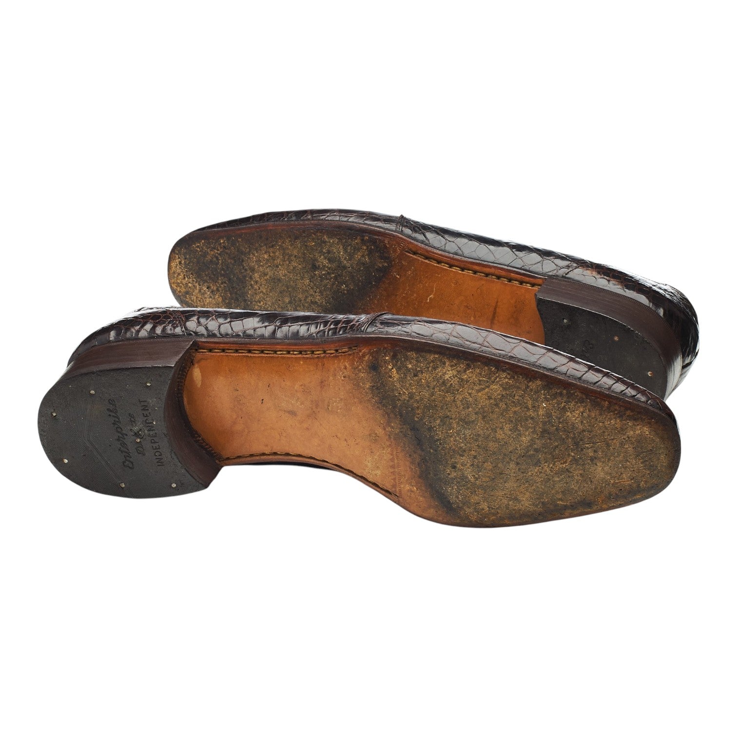 Mauri derby cuir alligator marron UK 8.5