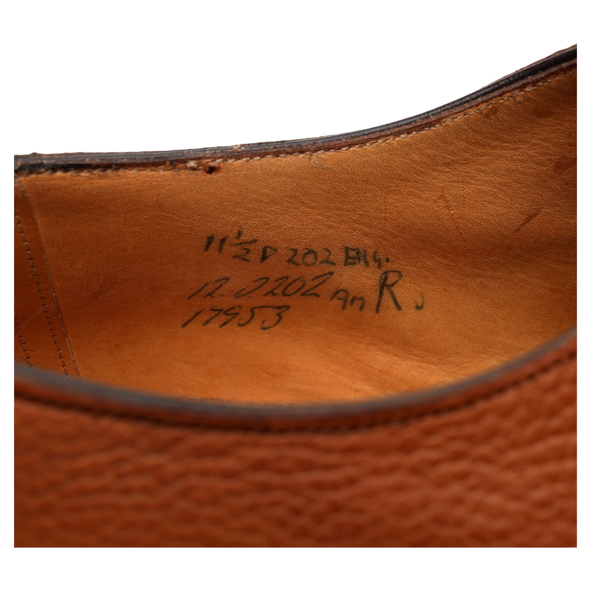 Edward Green Dover derby cuir grainé UK 11.5