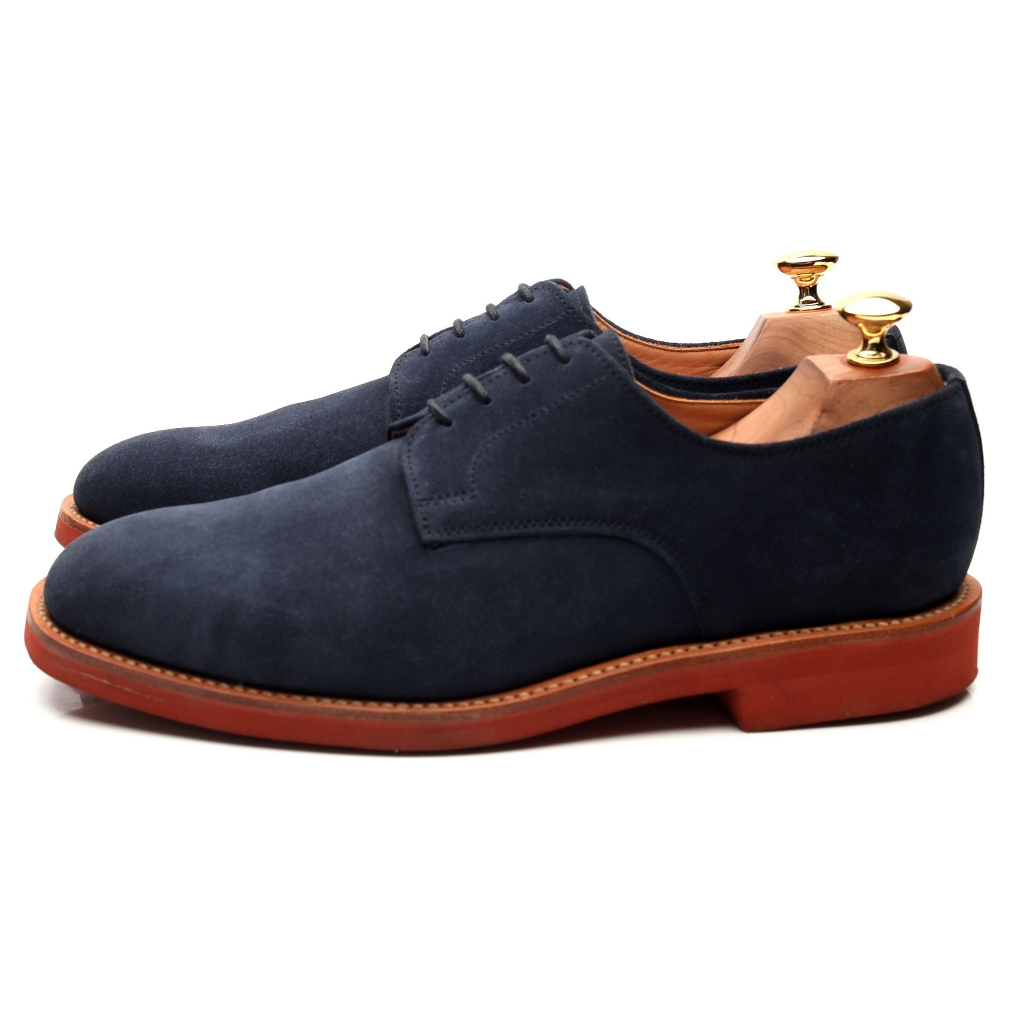 Sanders Jack derbies daim bleu marine pointure UK 9
