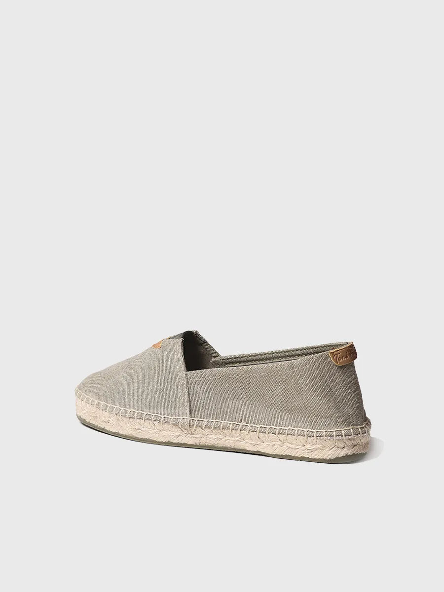 Toni Pons Blanes-ER espadrille toile kaki vegan