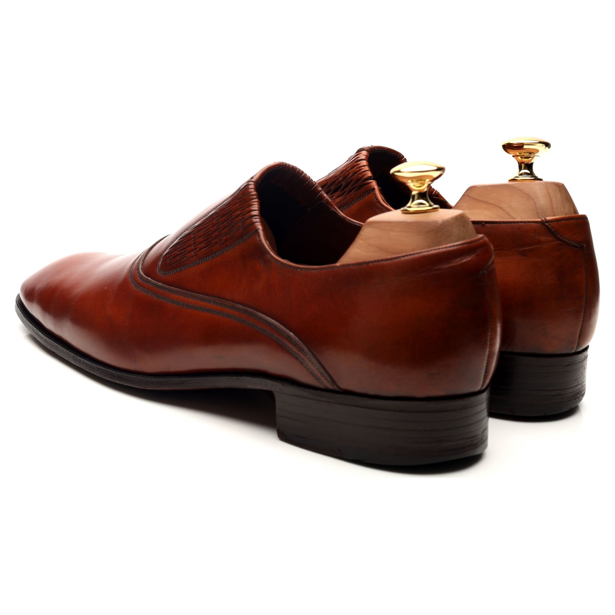 Henry Maxwell mocassin cuir marron UK 10 slip-on