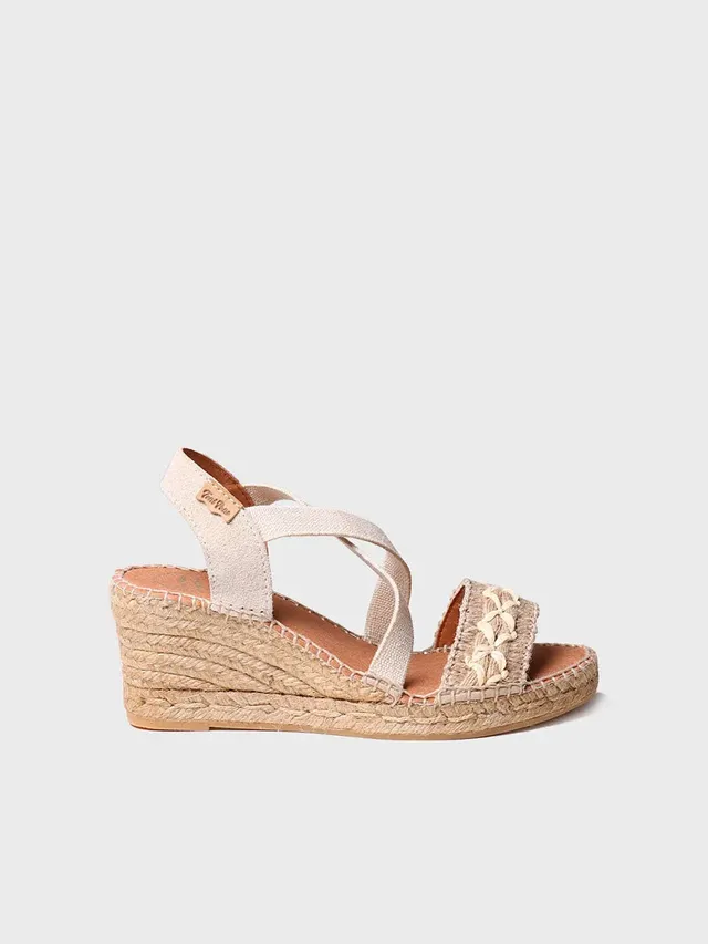 Toni Pons Susa-BN sandale compensée femme jute naturel