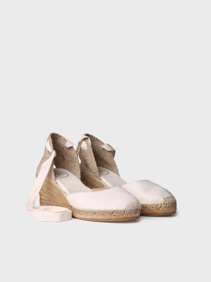 Toni Pons Calonge espadrilles compensées écru vegan