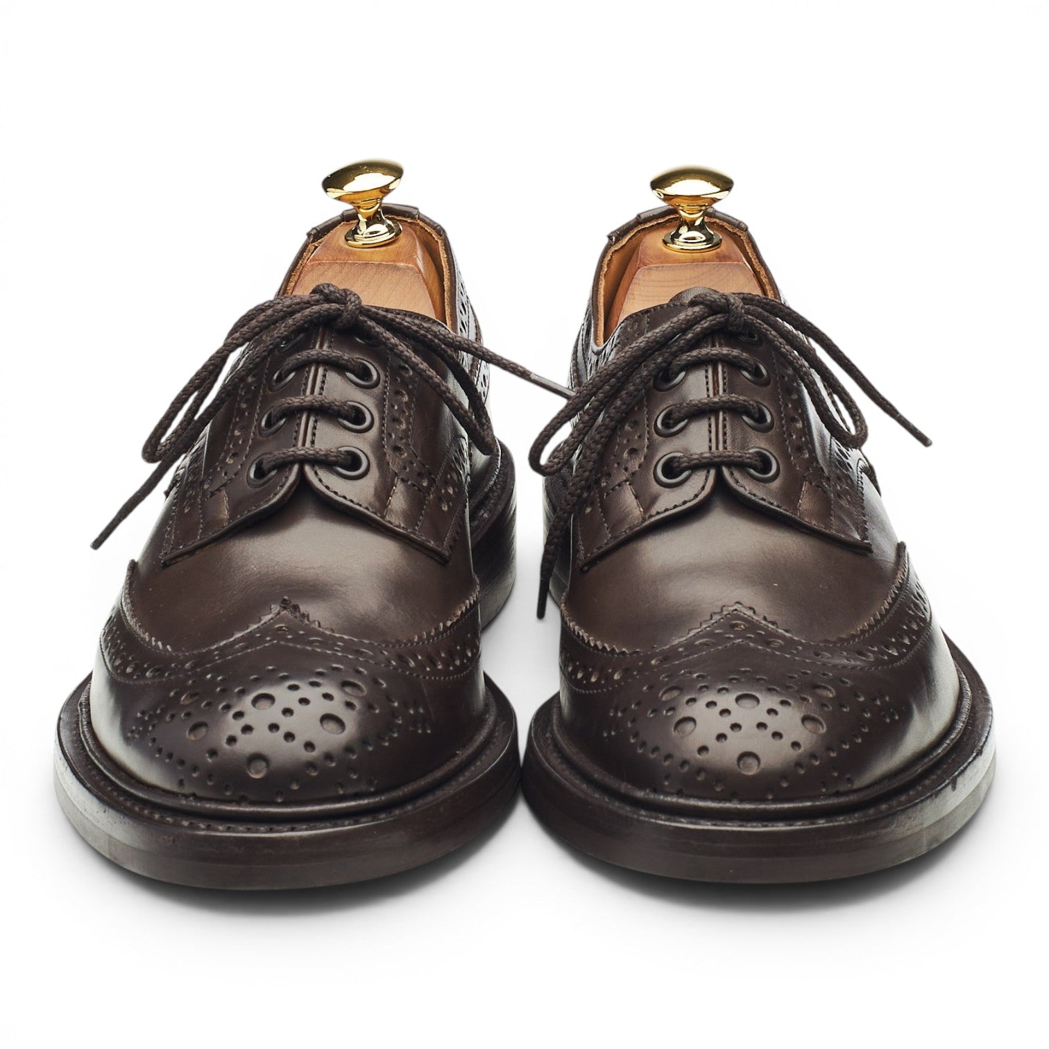 Tricker's Bourton derby marron foncé cuir pointure UK 6,5