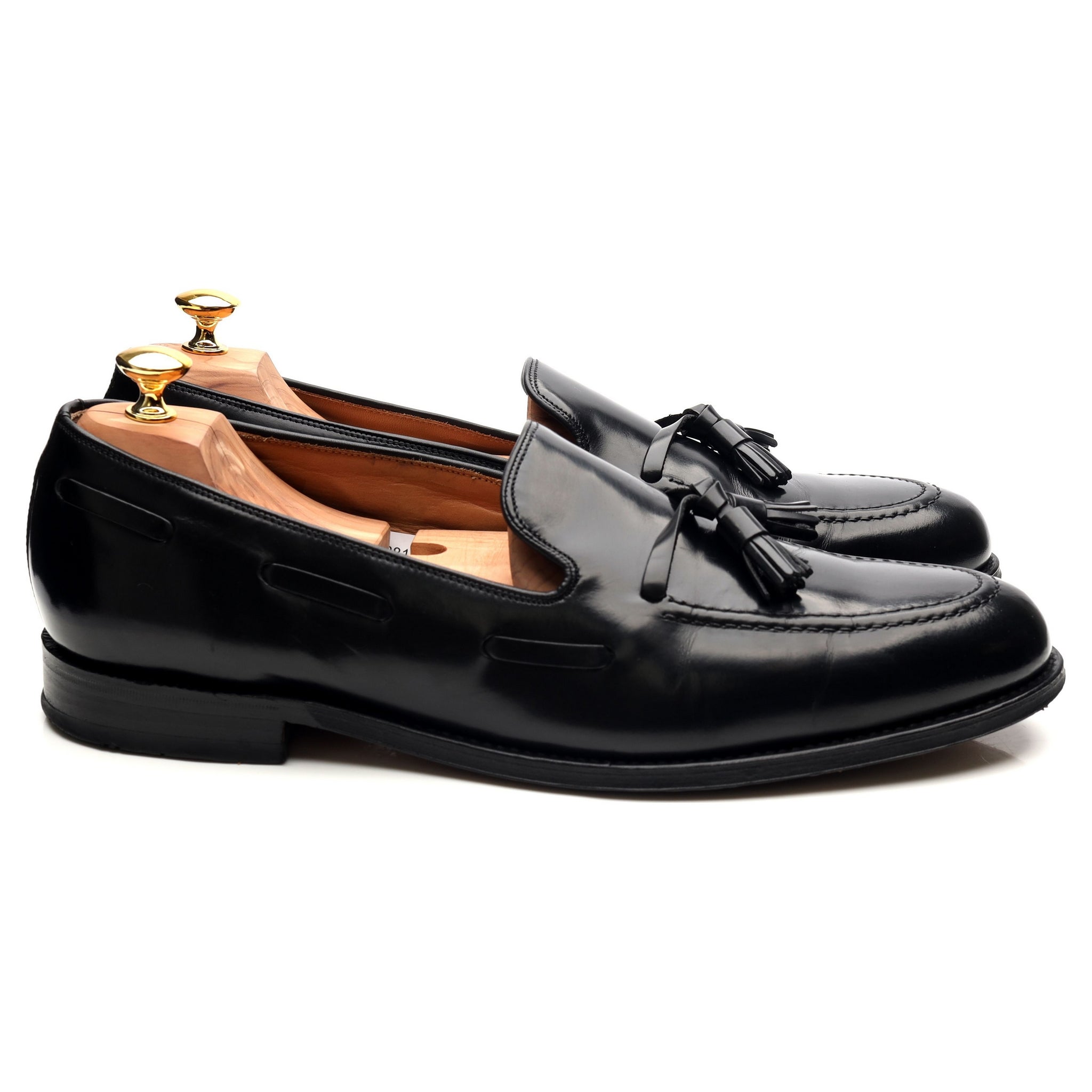 Loake Lincoln Mocassins cuir noir pointure 12 UK