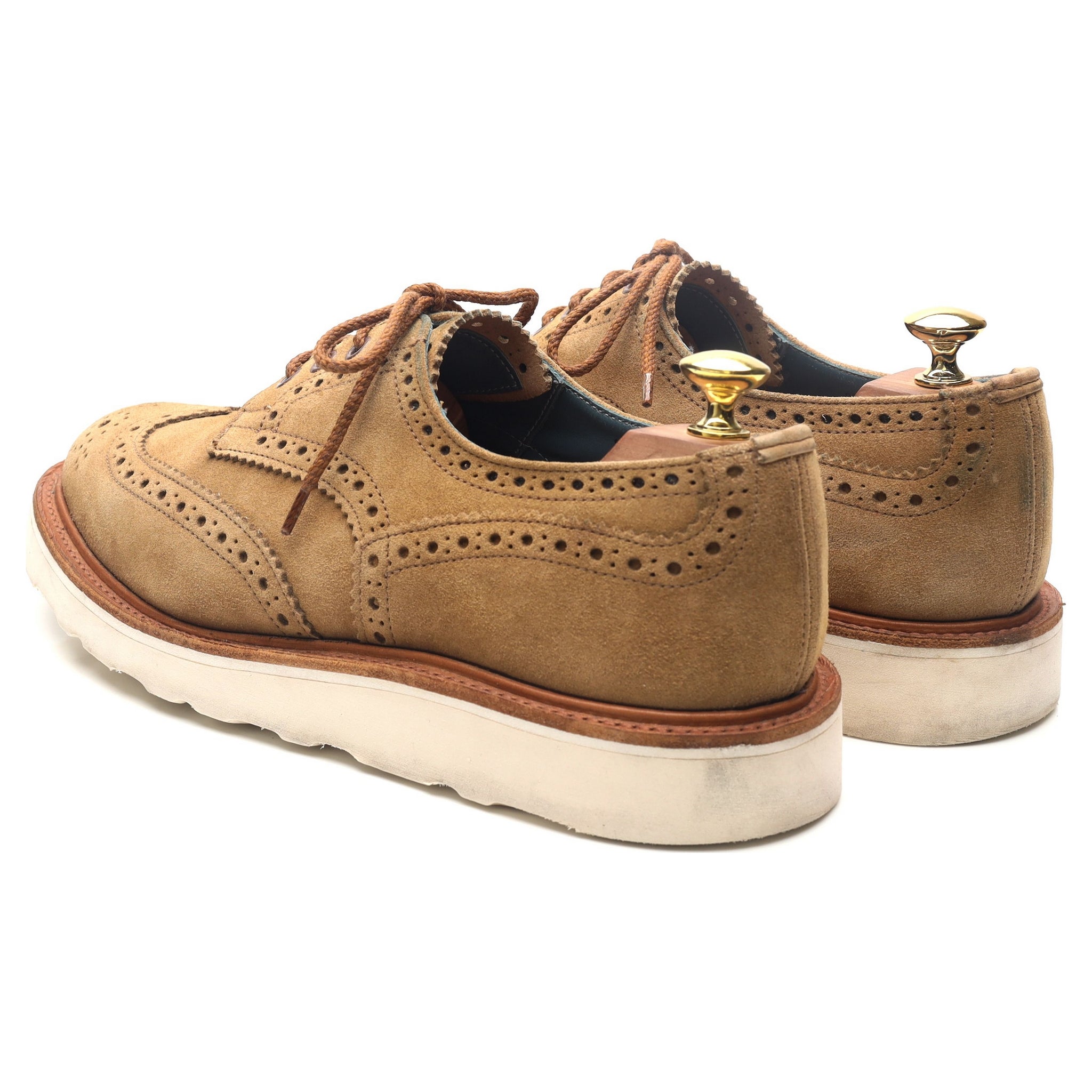 Tricker's Bourton derbies daim marron UK 8