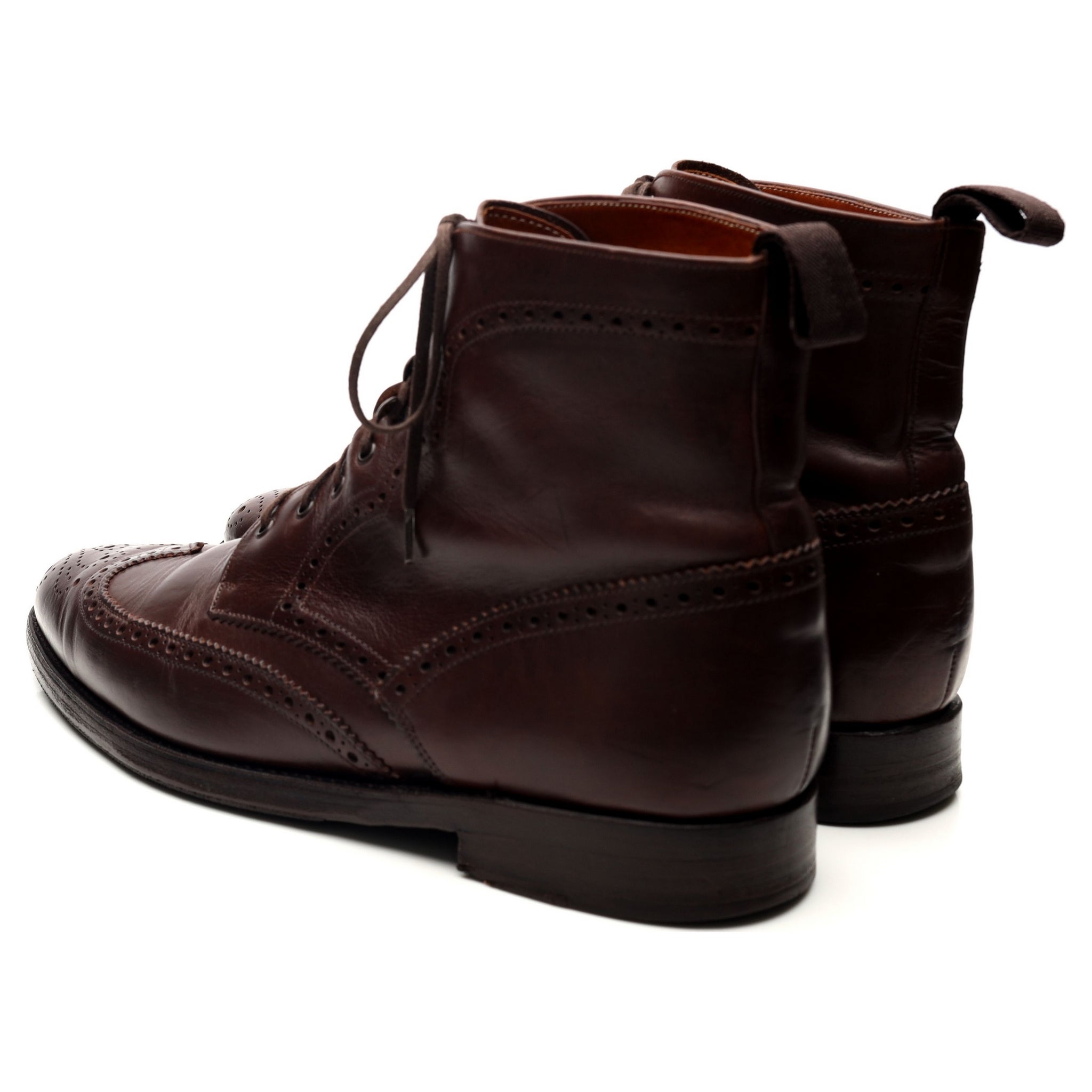 J.FitzPatrick Holman boots cuir marron UK 8.5