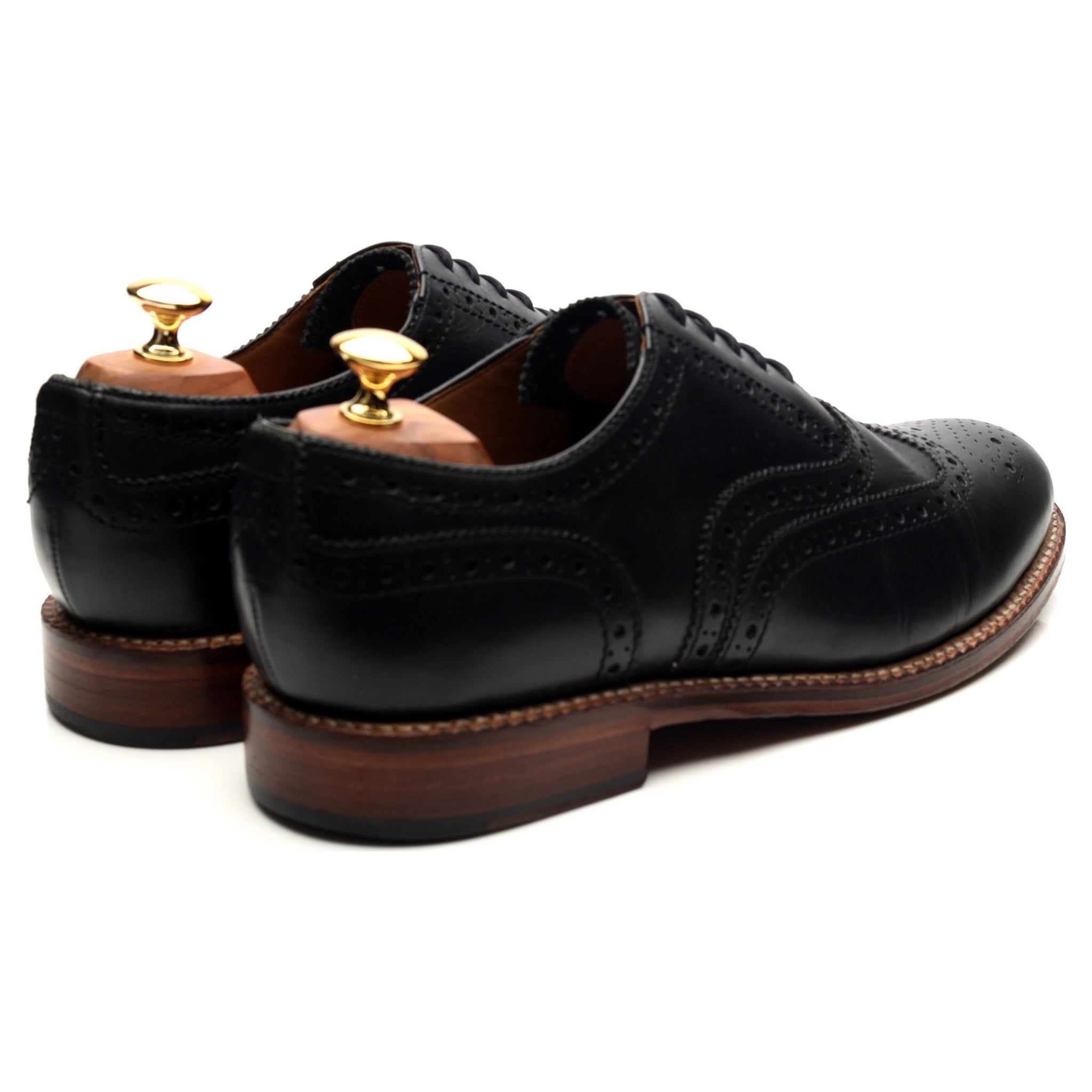 Grenson Angus richelieu brogue cuir noir UK 10