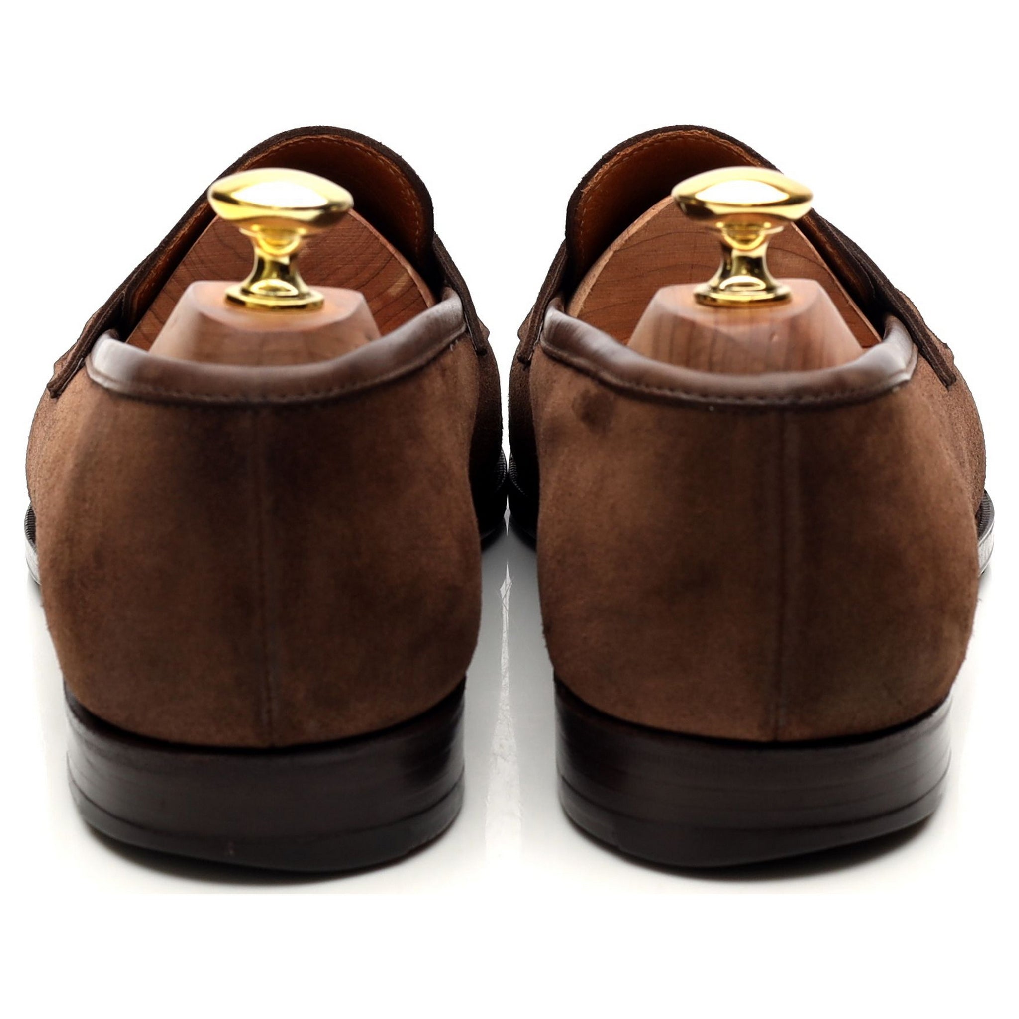 Ralph Lauren mocassins penny daim marron UK 8