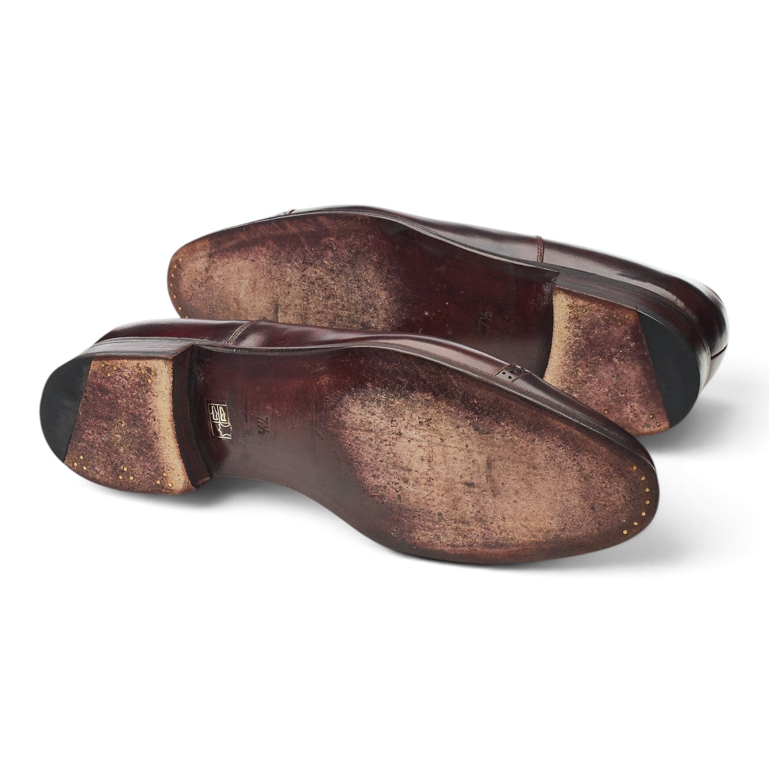 Meermin richelieu cuir bordeaux UK 7.5 bout droit