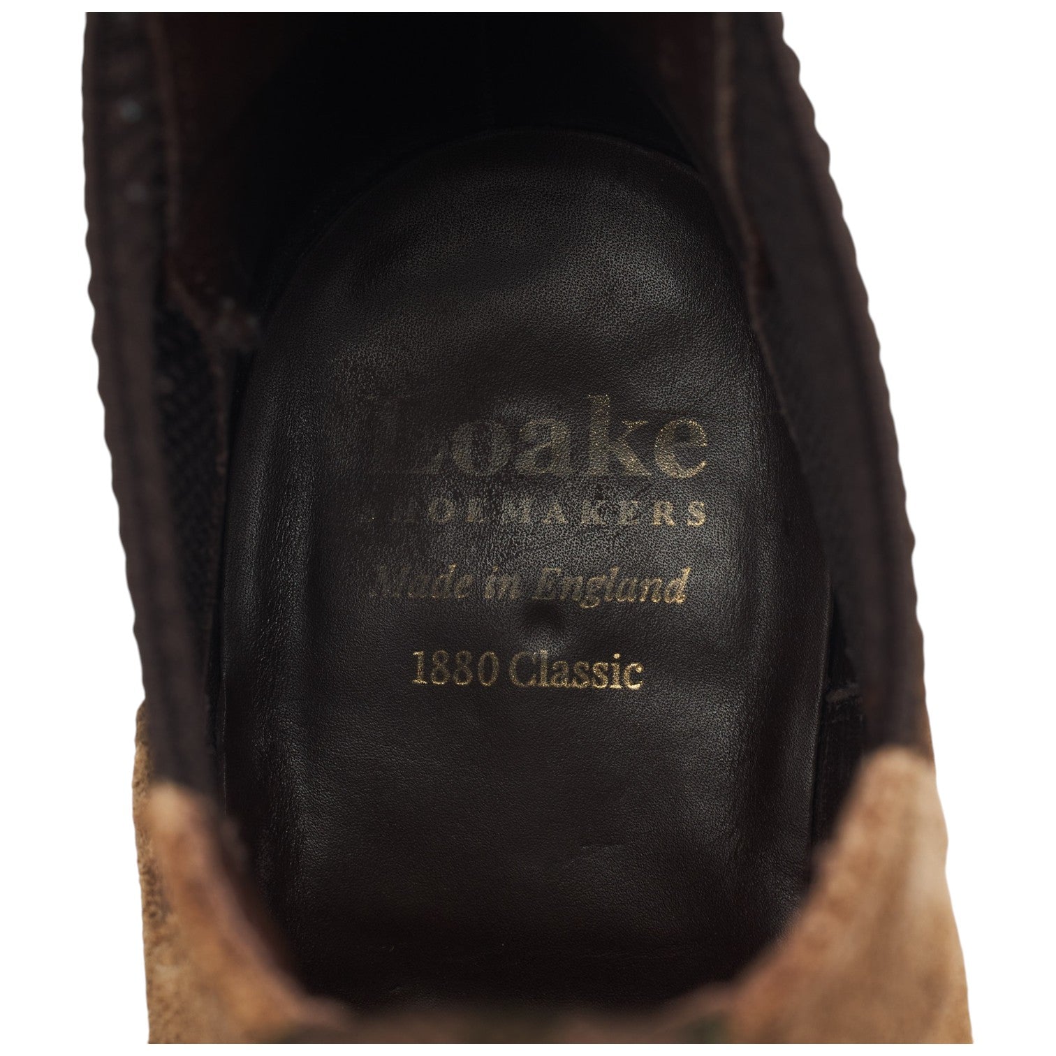 Loake 1880 Emsworth bottines chelsea suède marron UK 8