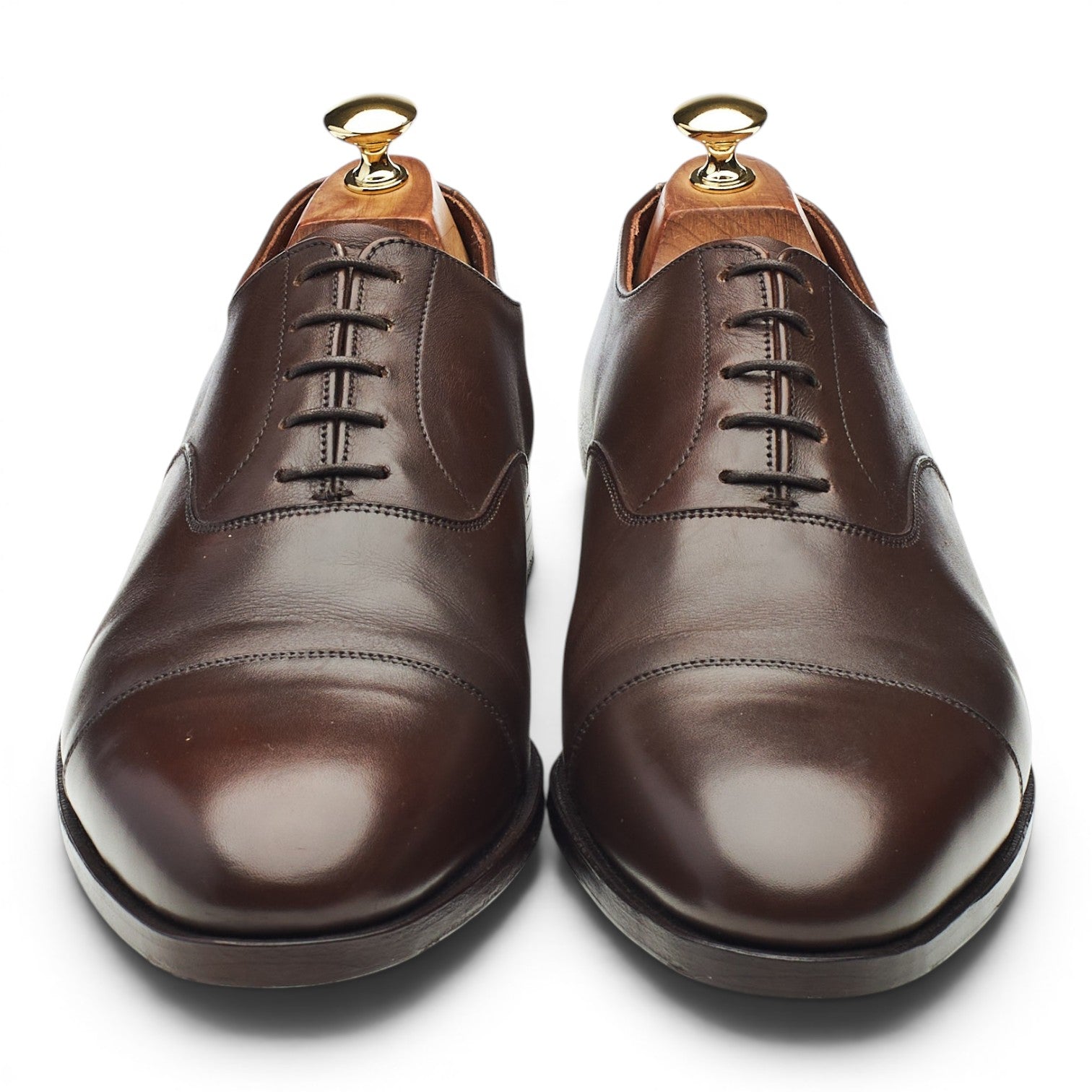 George Cleverley Harry oxford cuir marron UK 10