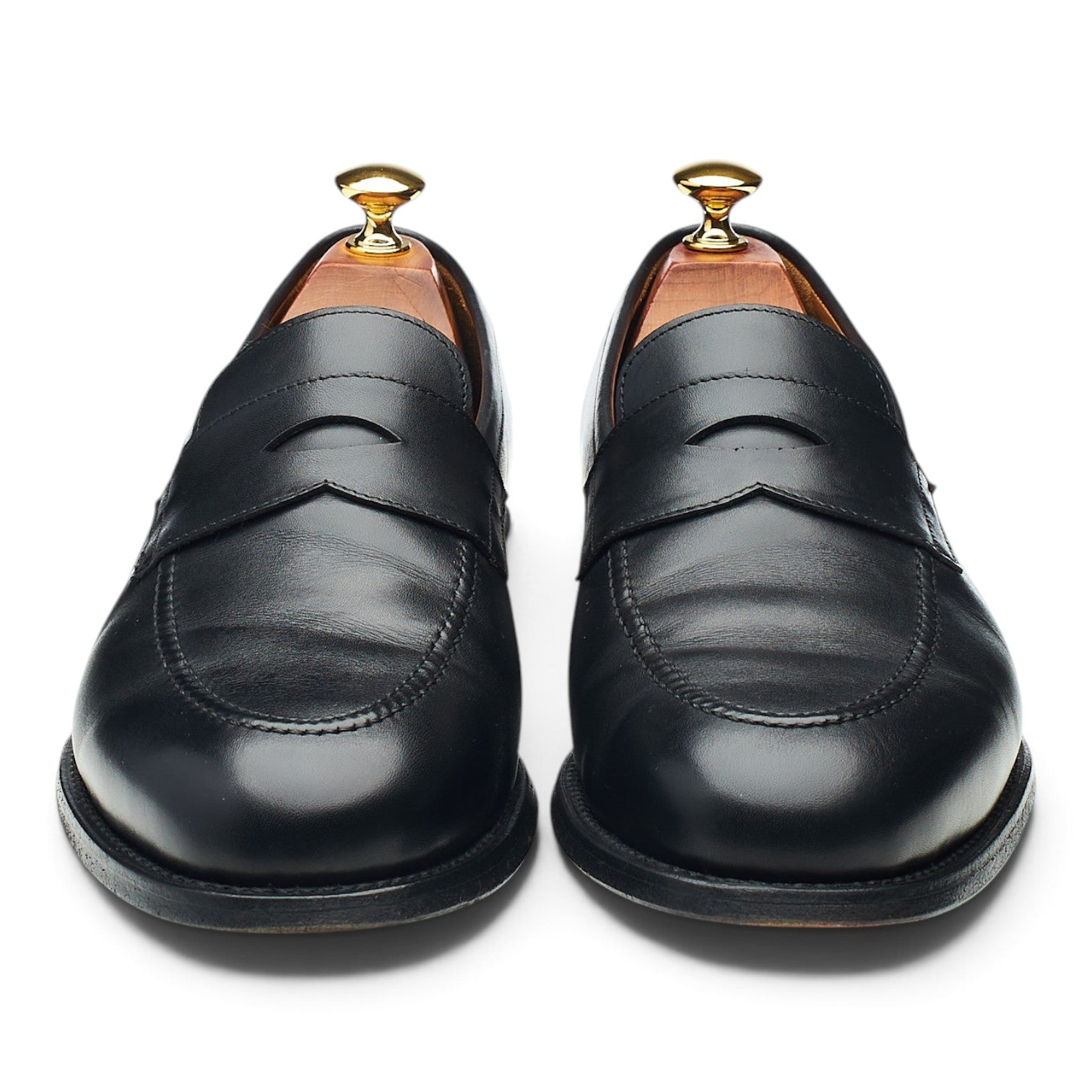 Morjas mocassin cuir noir UK 9 penny