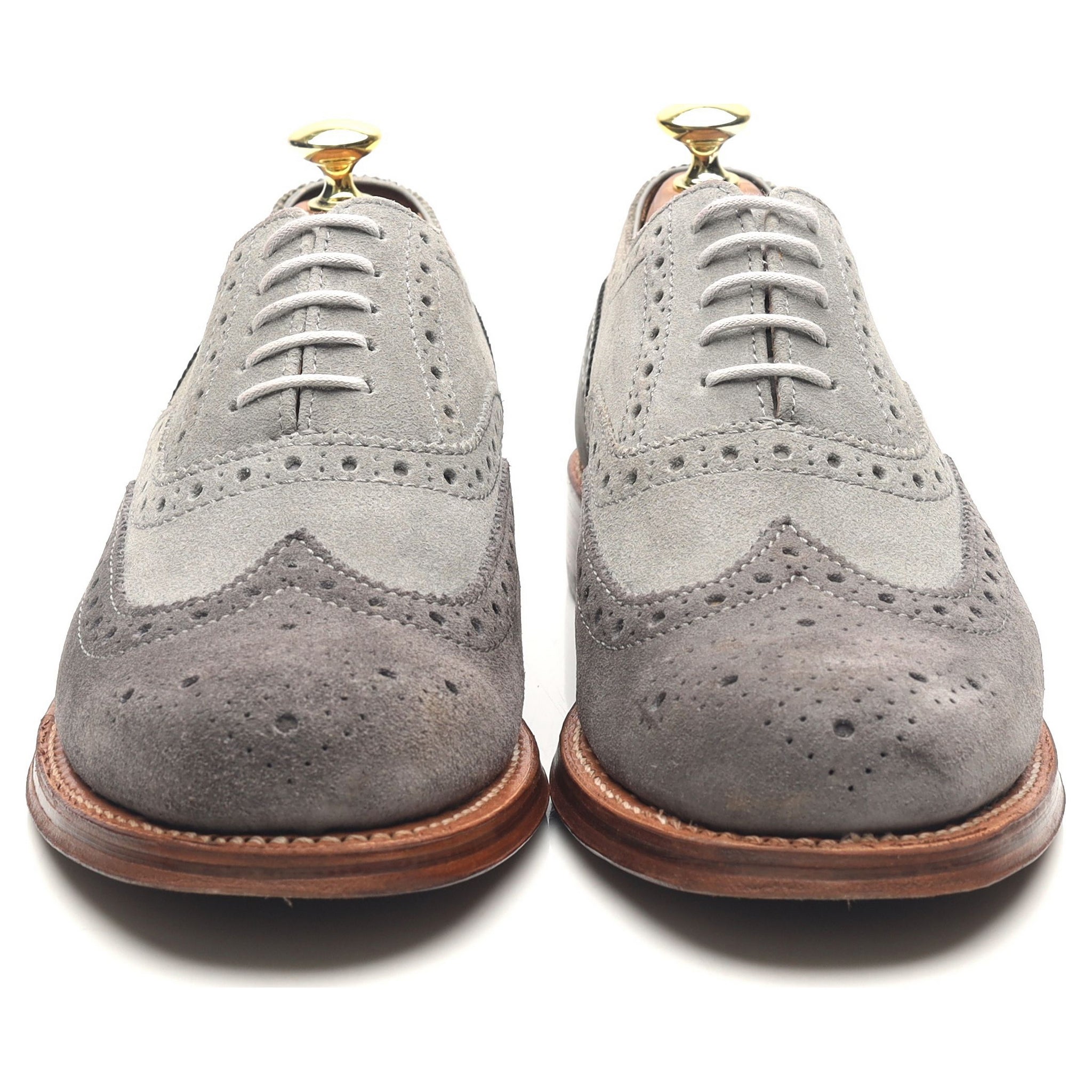 Grenson Stanley derbies suède gris UK 7