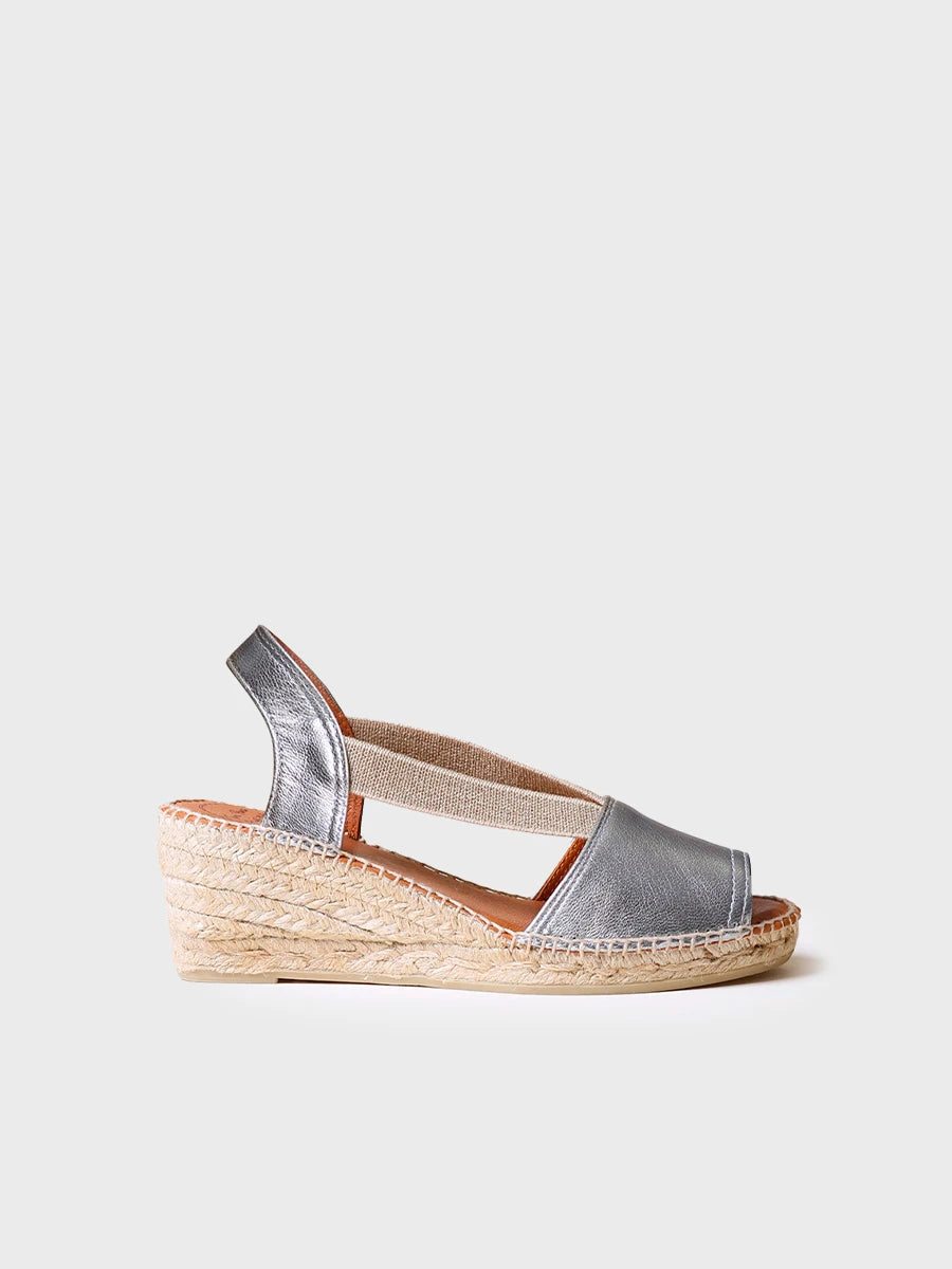 Toni Pons Teide-P espadrille cuir compensée 6 cm