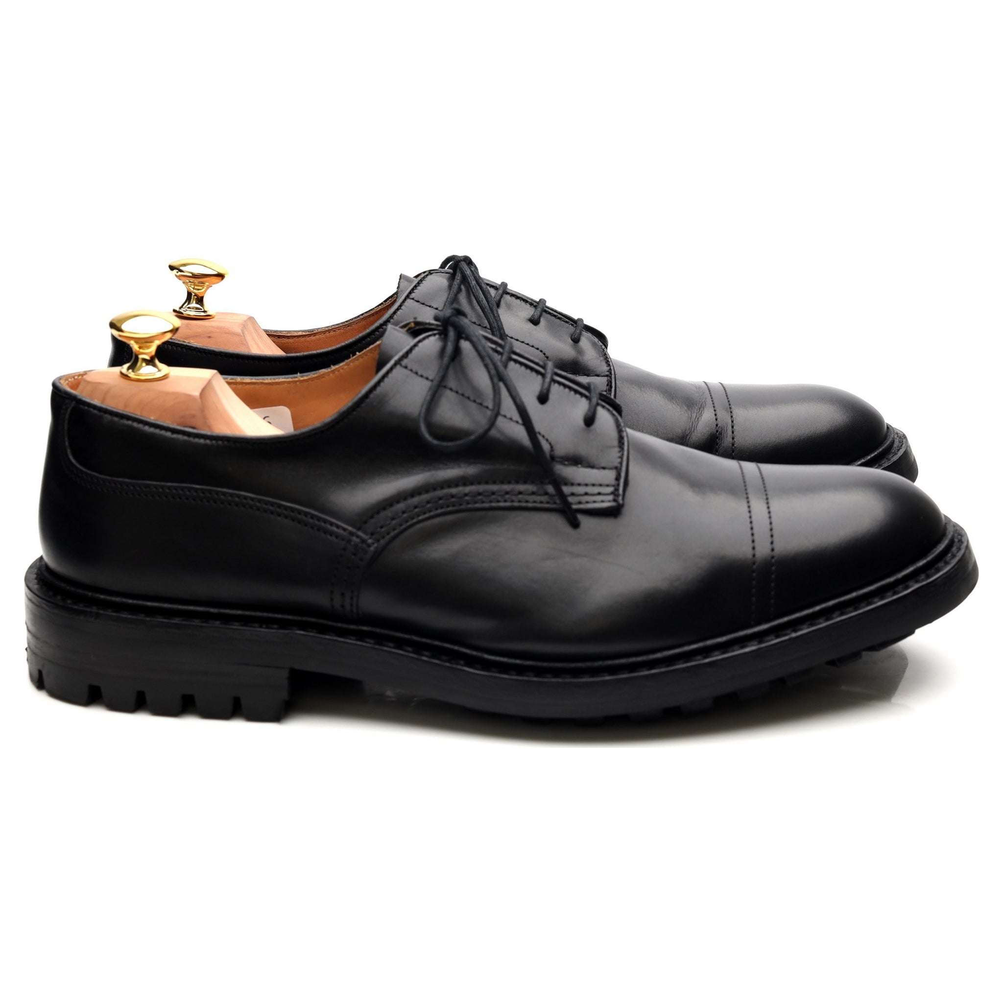 Tricker's Matlock derby cuir noir 10.5 semelle commando