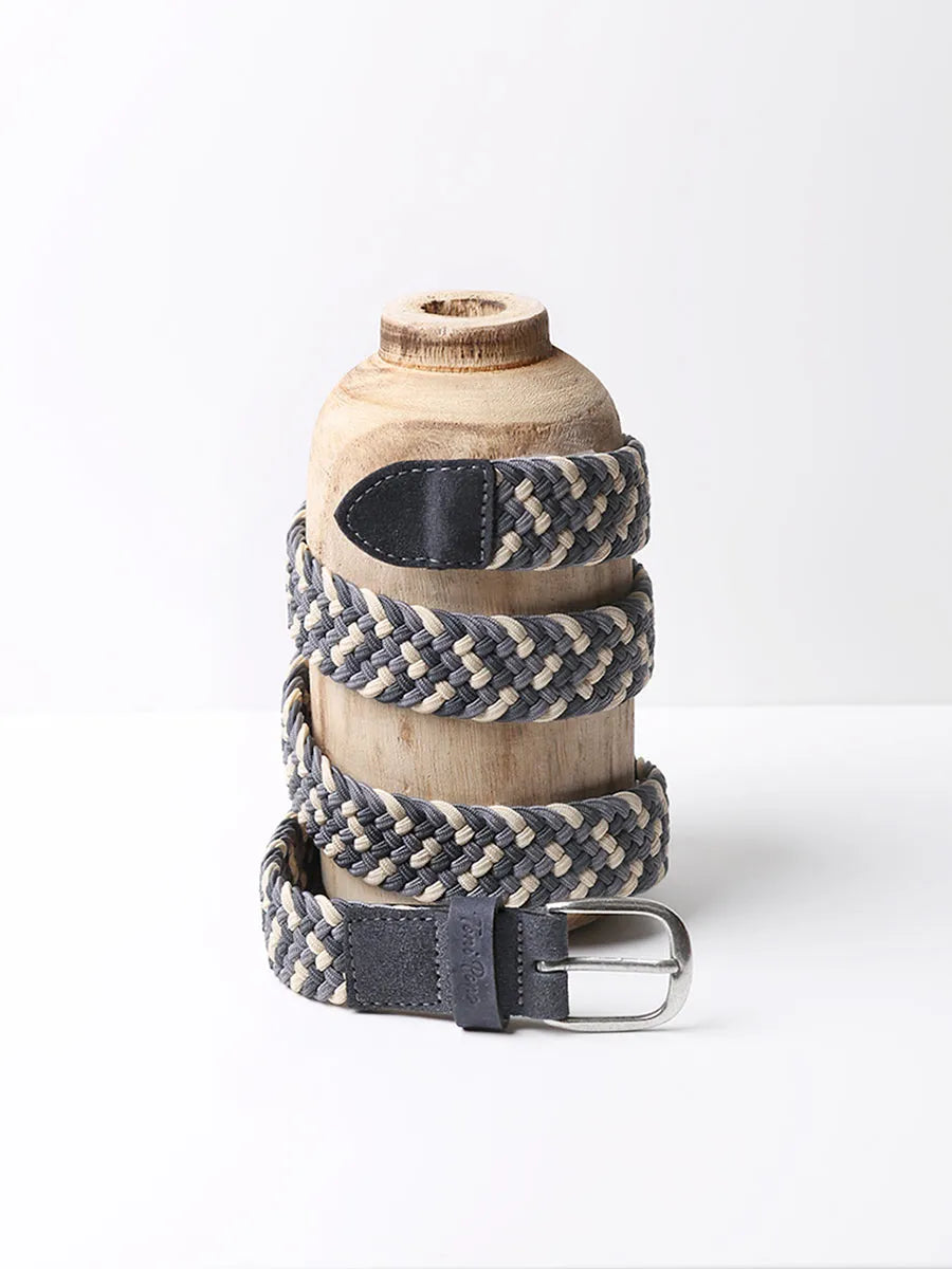 Toni Pons Nadina ceinture femme écru tressée élastique