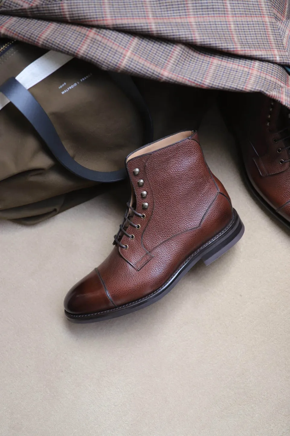 Malfroid Stelvio bottine cuir grainé cousu Goodyear