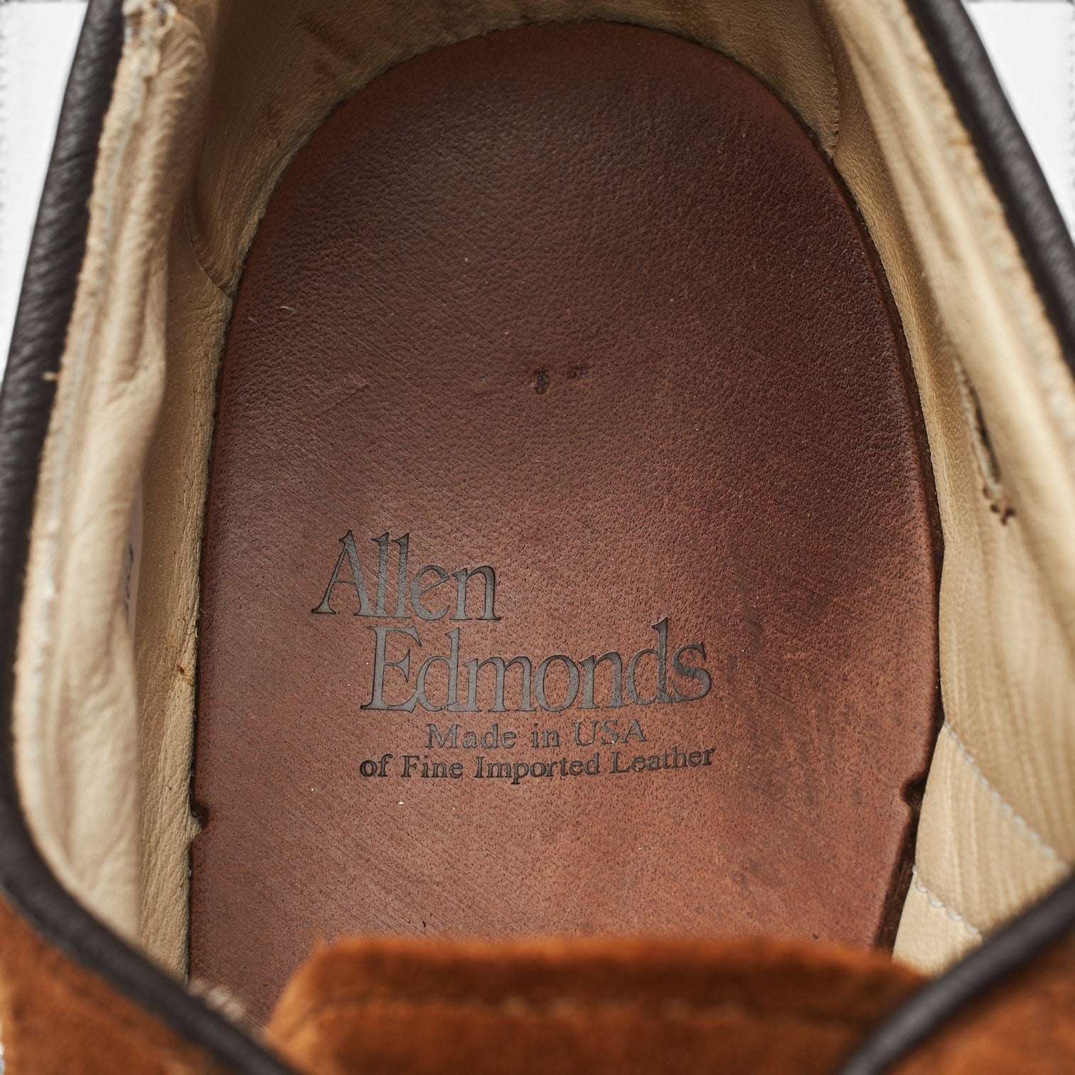 Allen Edmonds MacNeil derby suède marron pointure 9