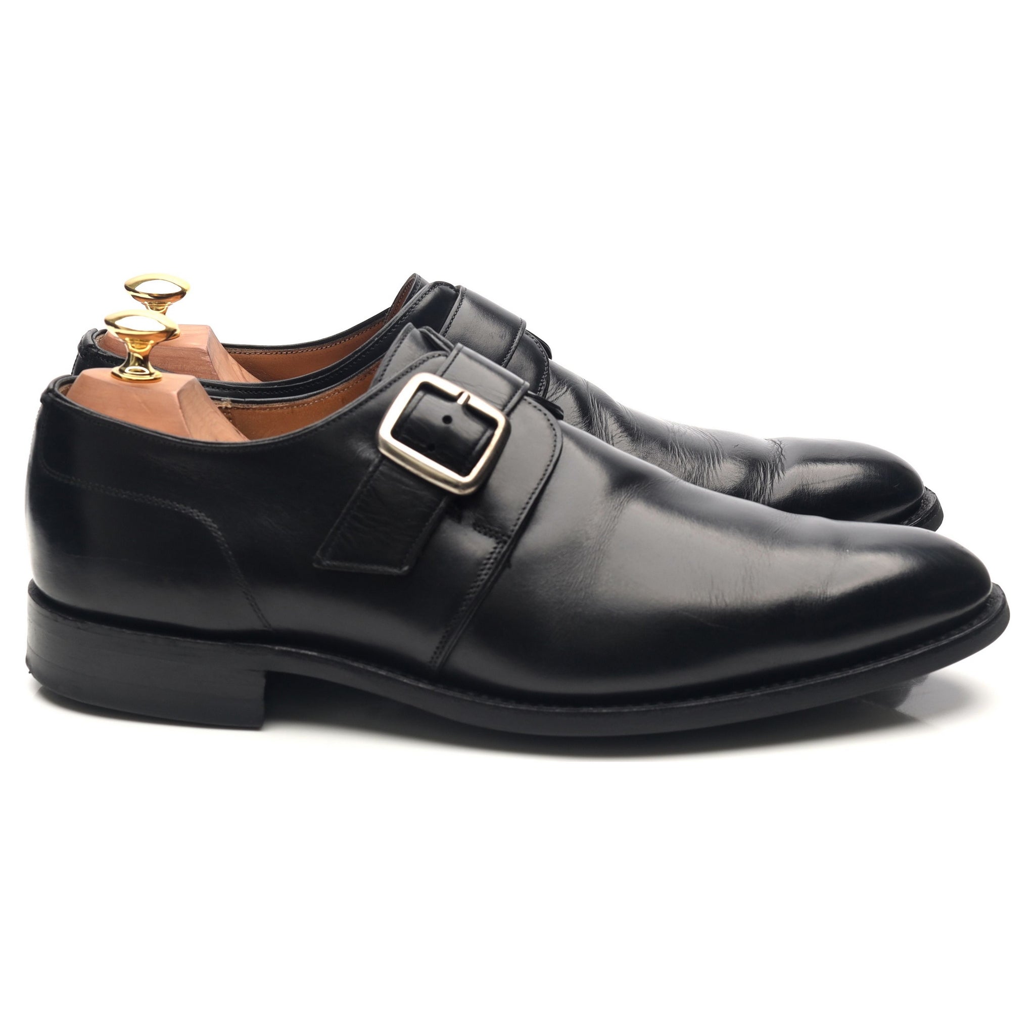 Cheaney Moorgate monk cuir noir pointure 9,5
